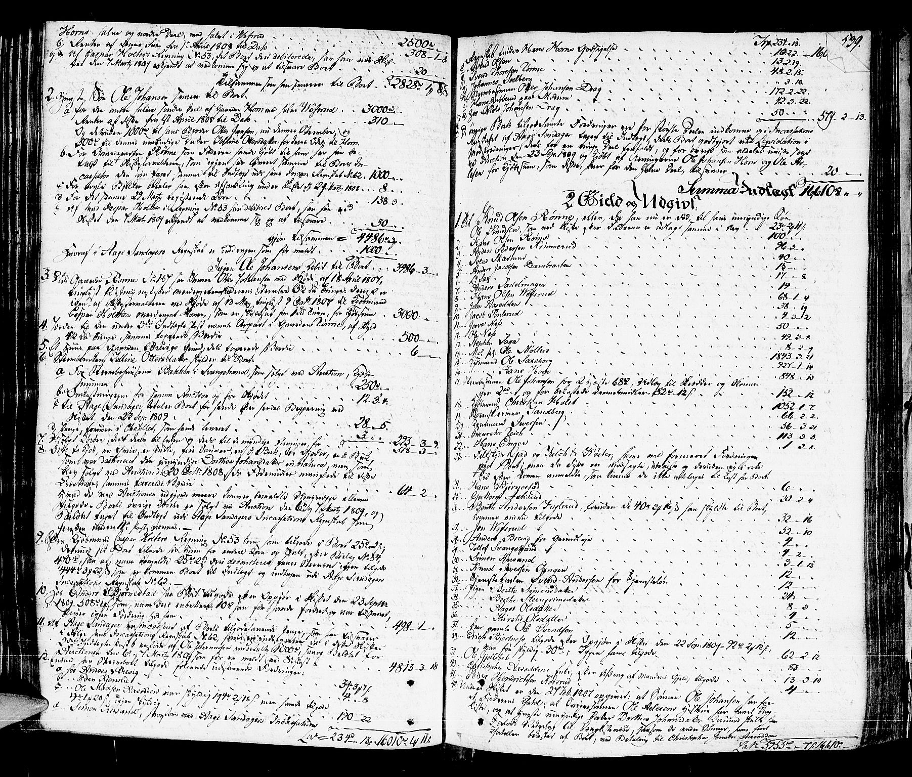 Lier, Røyken og Hurum sorenskriveri, AV/SAKO-A-89/H/Hc/L0009: Skifteprotokoll, 1805-1813, s. 537b-538a