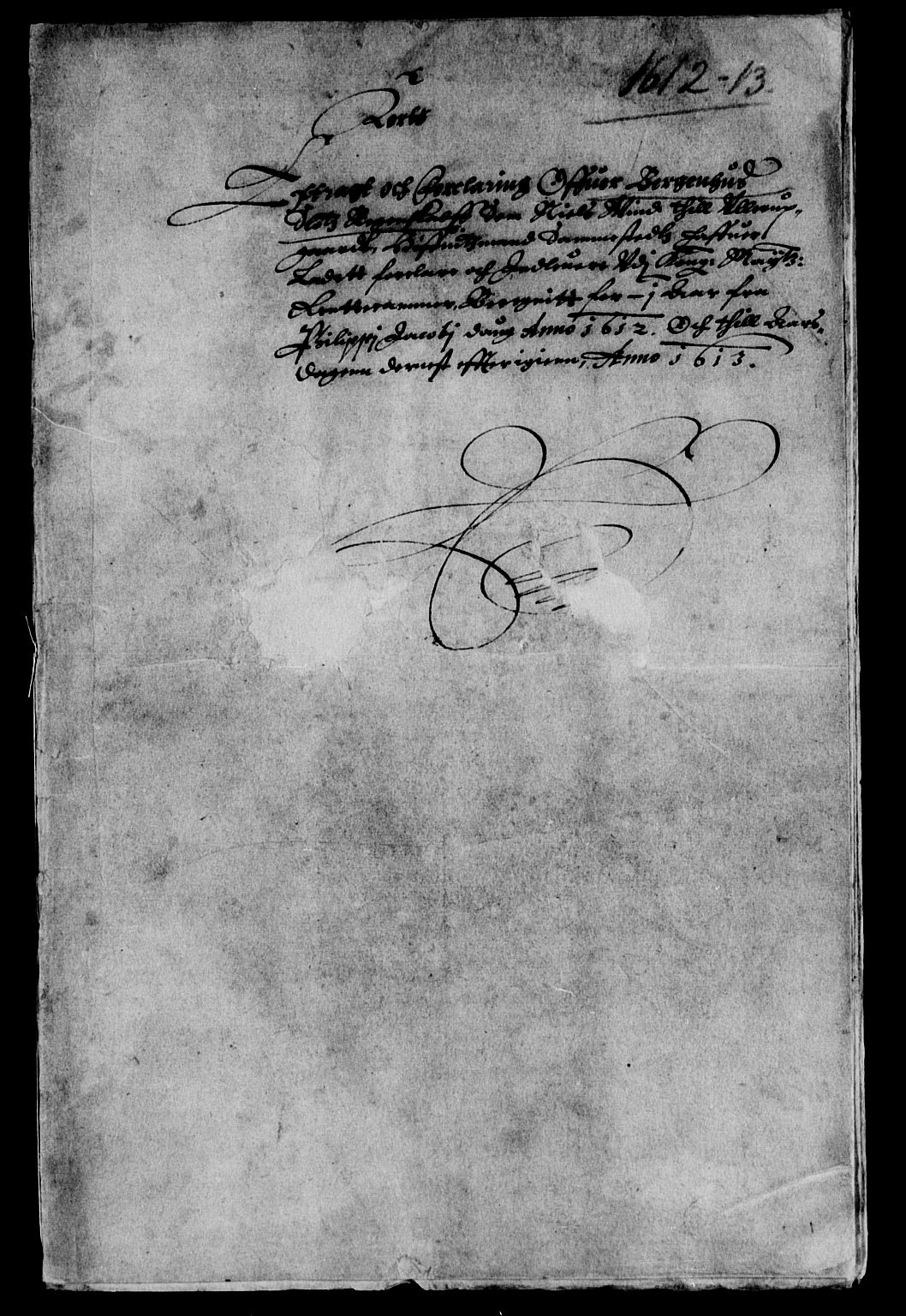 Rentekammeret inntil 1814, Reviderte regnskaper, Lensregnskaper, RA/EA-5023/R/Rb/Rbt/L0010: Bergenhus len, 1611-1613