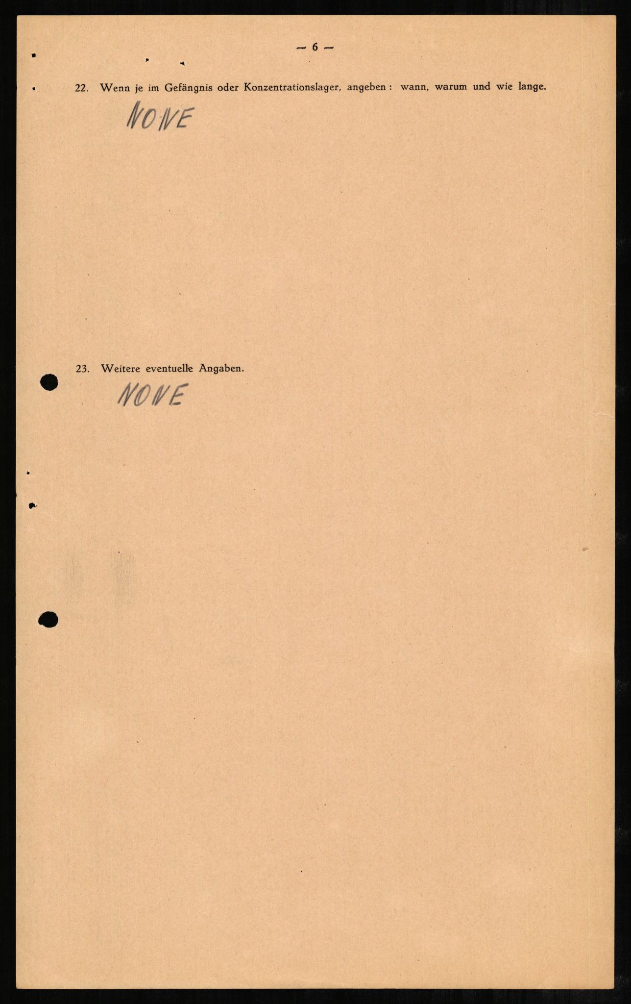 Forsvaret, Forsvarets overkommando II, AV/RA-RAFA-3915/D/Db/L0001: CI Questionaires. Tyske okkupasjonsstyrker i Norge. Tyskere., 1945-1946, s. 112