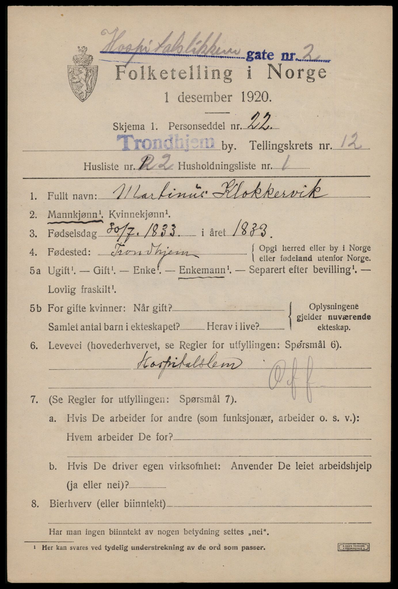 SAT, Folketelling 1920 for 1601 Trondheim kjøpstad, 1920, s. 47956