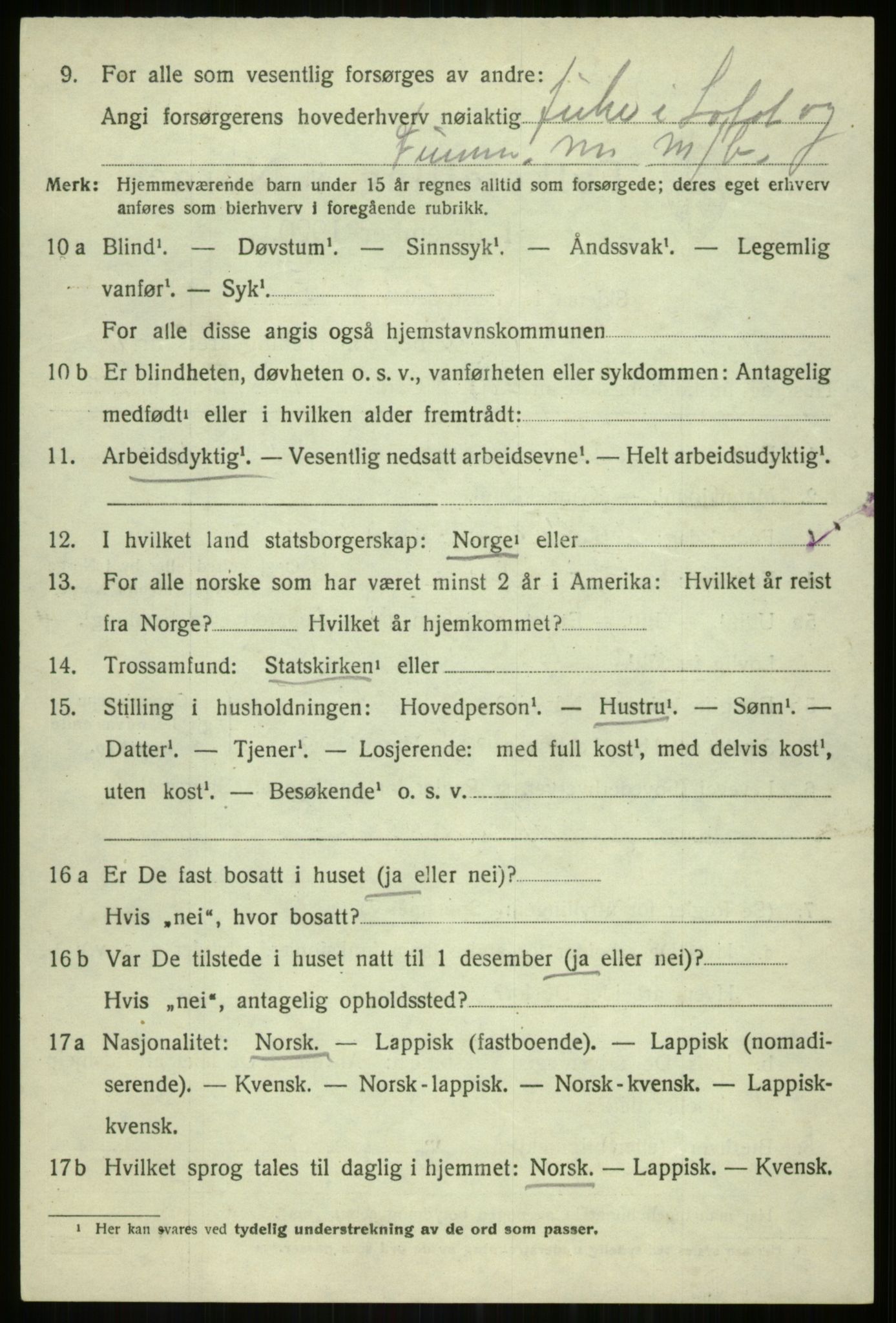 SATØ, Folketelling 1920 for 1934 Tromsøysund herred, 1920, s. 7879