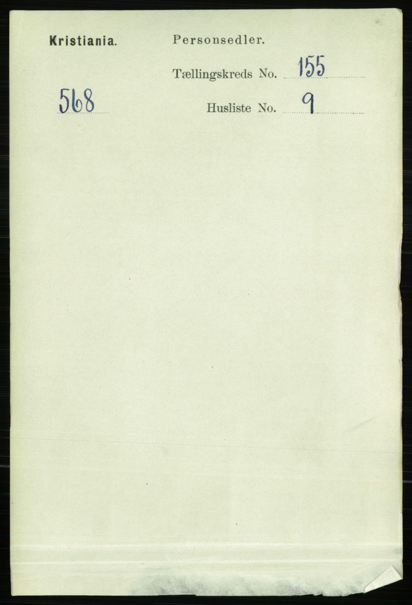 RA, Folketelling 1891 for 0301 Kristiania kjøpstad, 1891, s. 88306