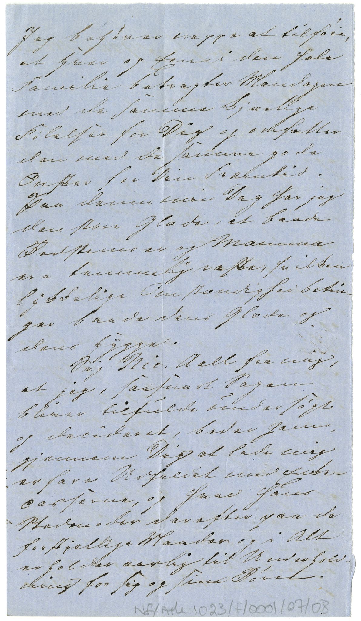 Diderik Maria Aalls brevsamling, NF/Ark-1023/F/L0001: D.M. Aalls brevsamling. A - B, 1738-1889, s. 47