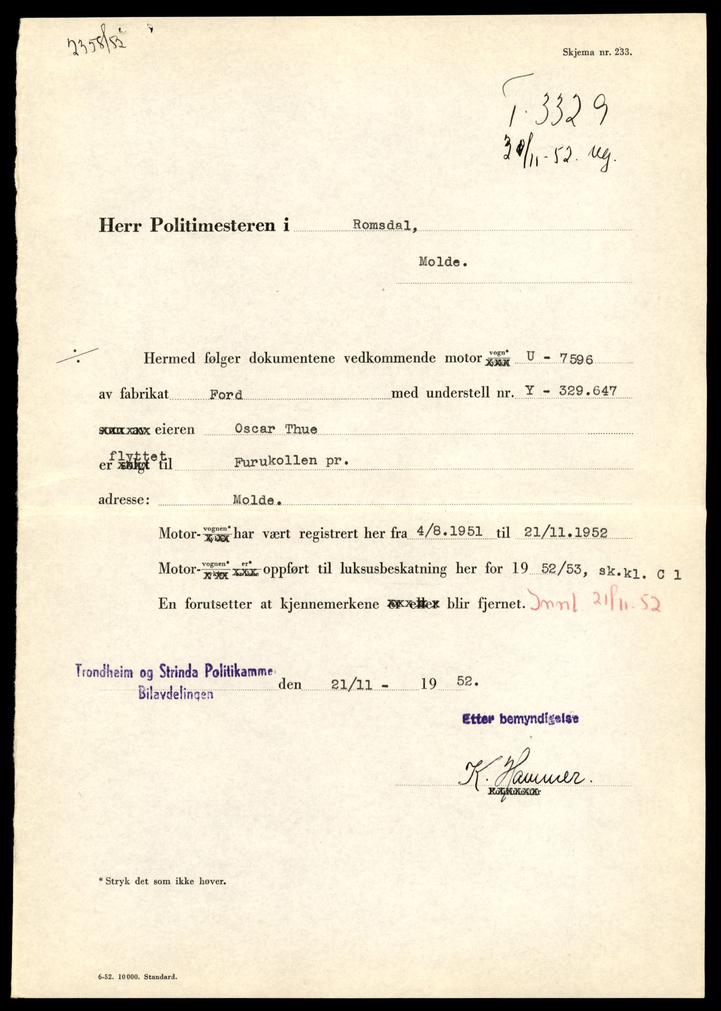 Møre og Romsdal vegkontor - Ålesund trafikkstasjon, AV/SAT-A-4099/F/Fe/L0043: Registreringskort for kjøretøy T 14080 - T 14204, 1927-1998, s. 673