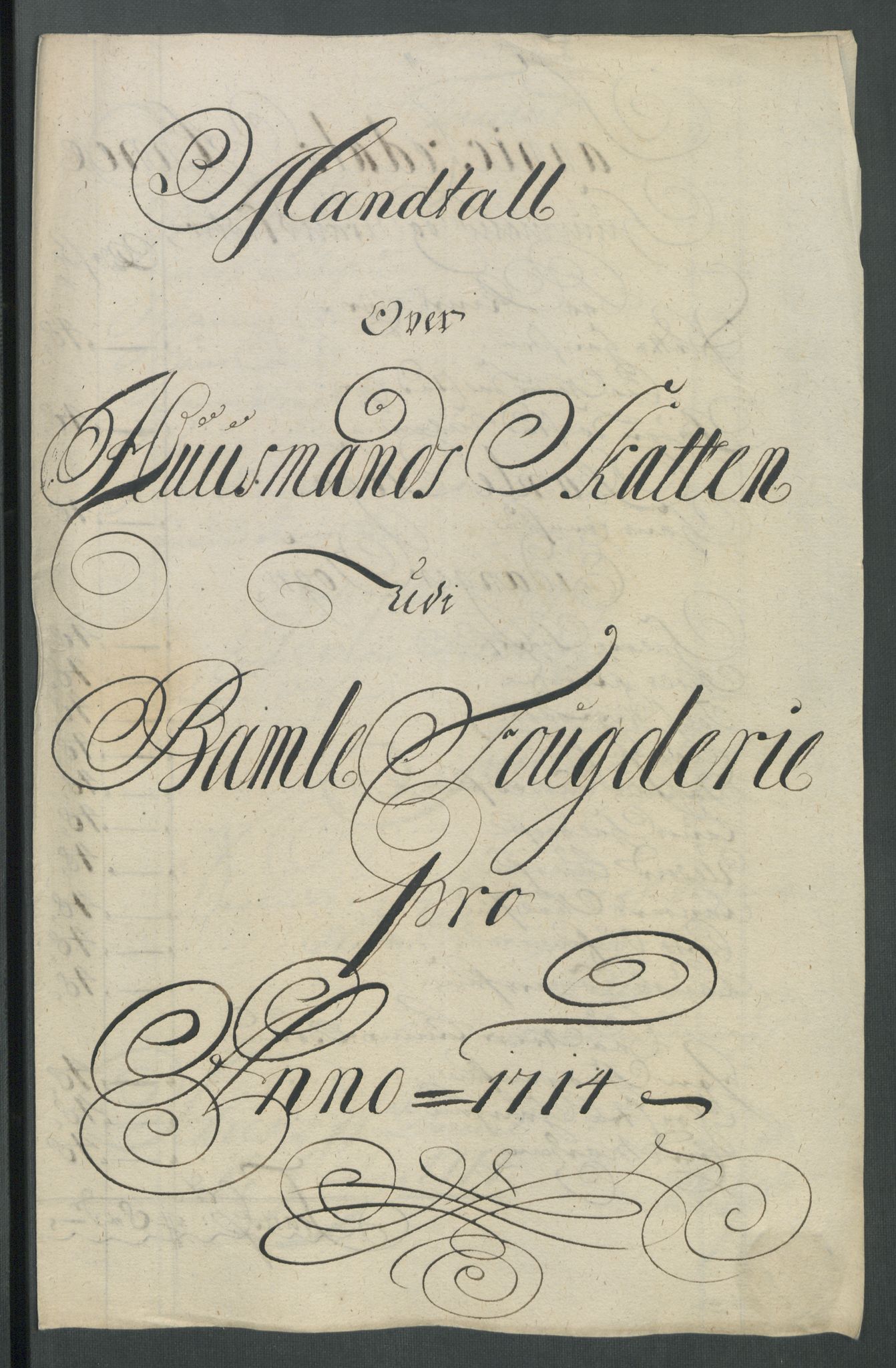 Rentekammeret inntil 1814, Reviderte regnskaper, Fogderegnskap, RA/EA-4092/R36/L2126: Fogderegnskap Øvre og Nedre Telemark og Bamble, 1714, s. 99