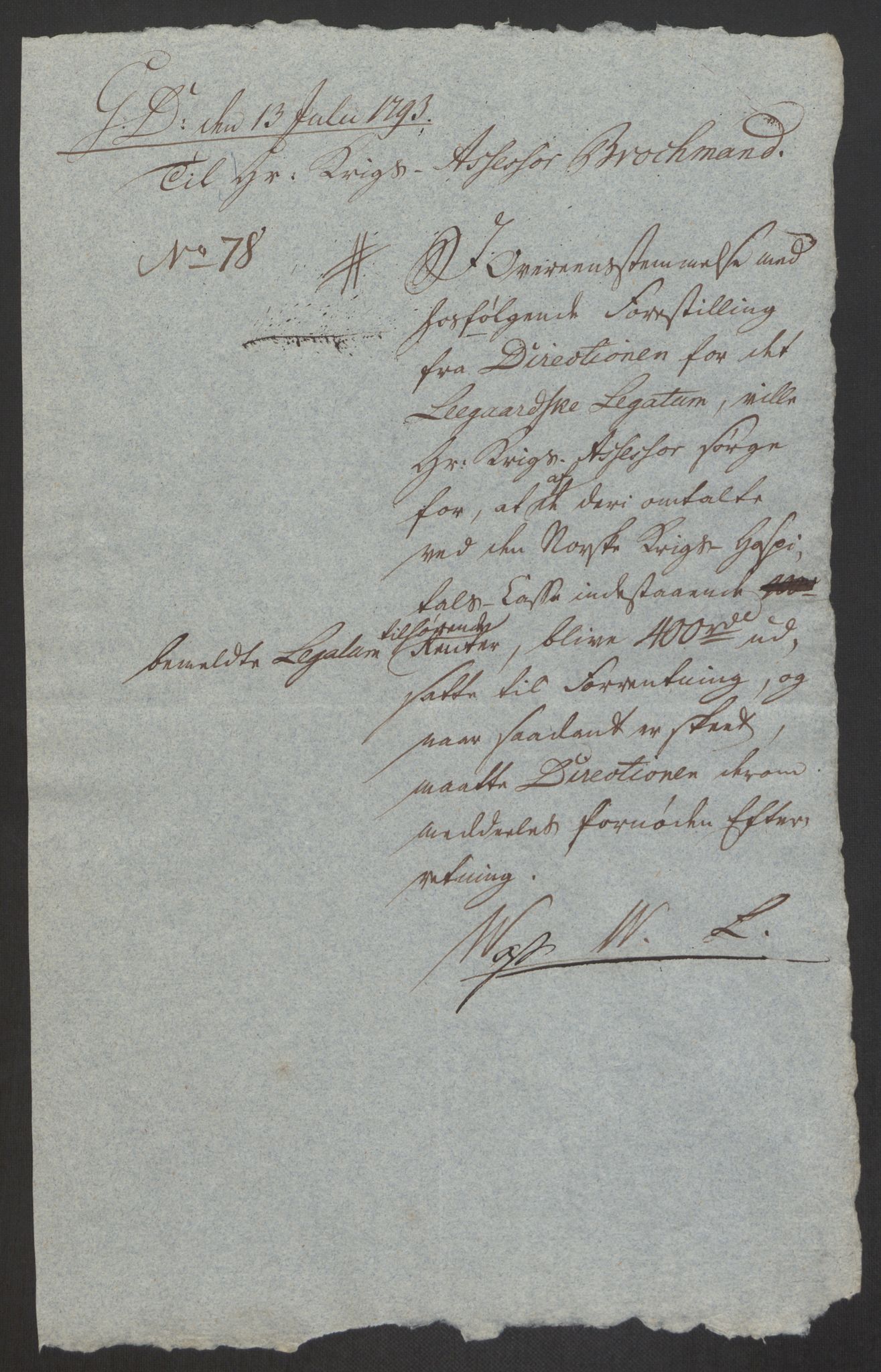 Forsvaret, Den norske kvesthuskasse/krigshospitalkasse, AV/RA-RAFA-1887/F/Fa/L0008: Konsepter, 1790-1793, s. 1150
