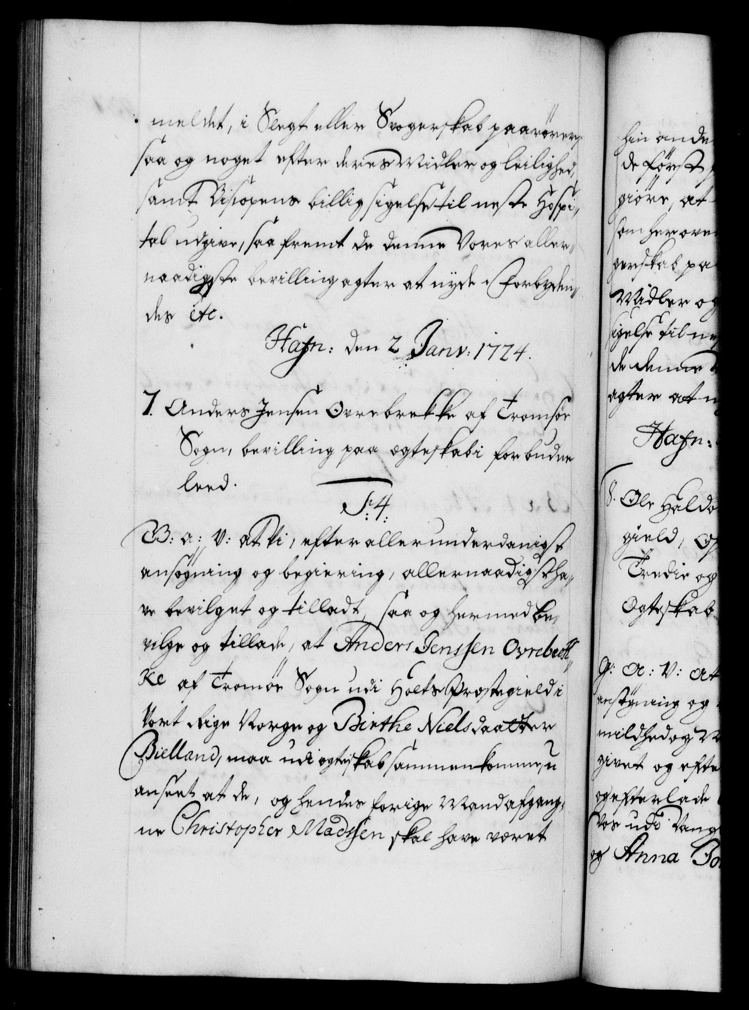 Danske Kanselli 1572-1799, AV/RA-EA-3023/F/Fc/Fca/Fcaa/L0023: Norske registre, 1720-1722, s. 437b