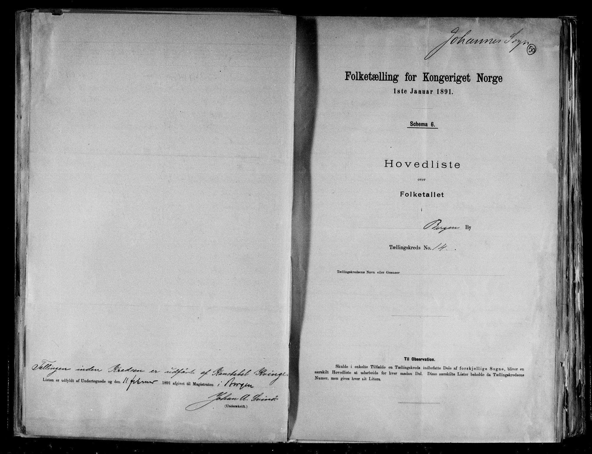 RA, Folketelling 1891 for 1301 Bergen kjøpstad, 1891, s. 51