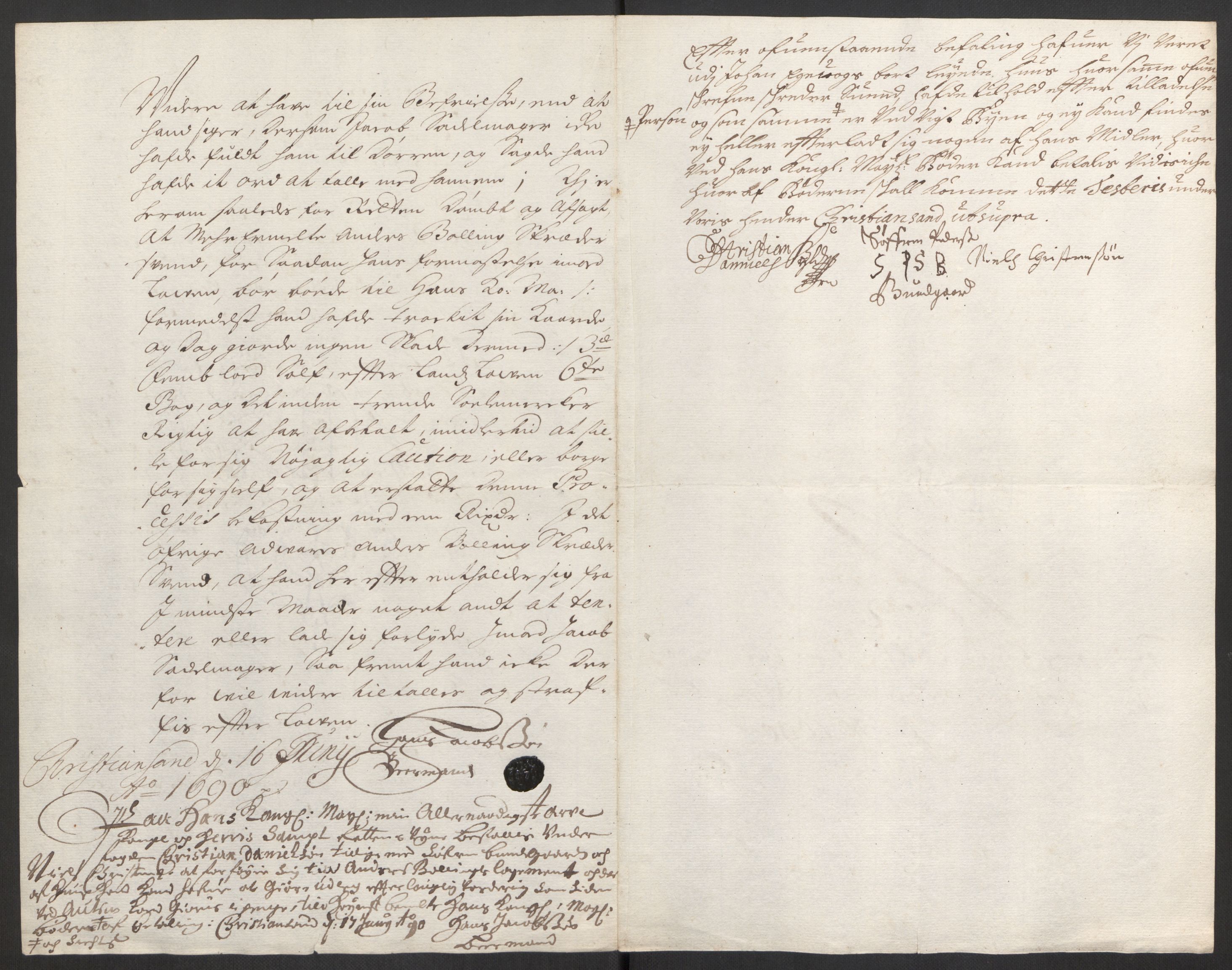 Rentekammeret inntil 1814, Reviderte regnskaper, Byregnskaper, AV/RA-EA-4066/R/Rm/L0285: [M18] Sikt og sakefall, 1681-1718, s. 127