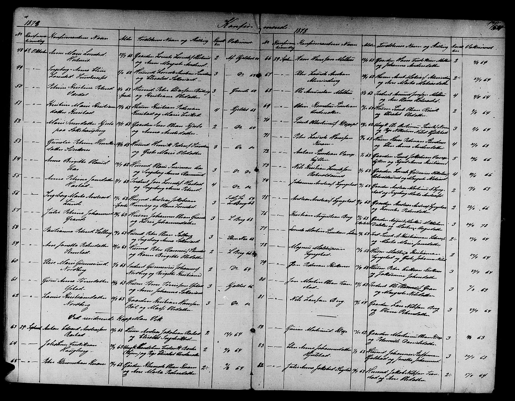 Ministerialprotokoller, klokkerbøker og fødselsregistre - Nord-Trøndelag, SAT/A-1458/730/L0300: Klokkerbok nr. 730C03, 1872-1879, s. 154