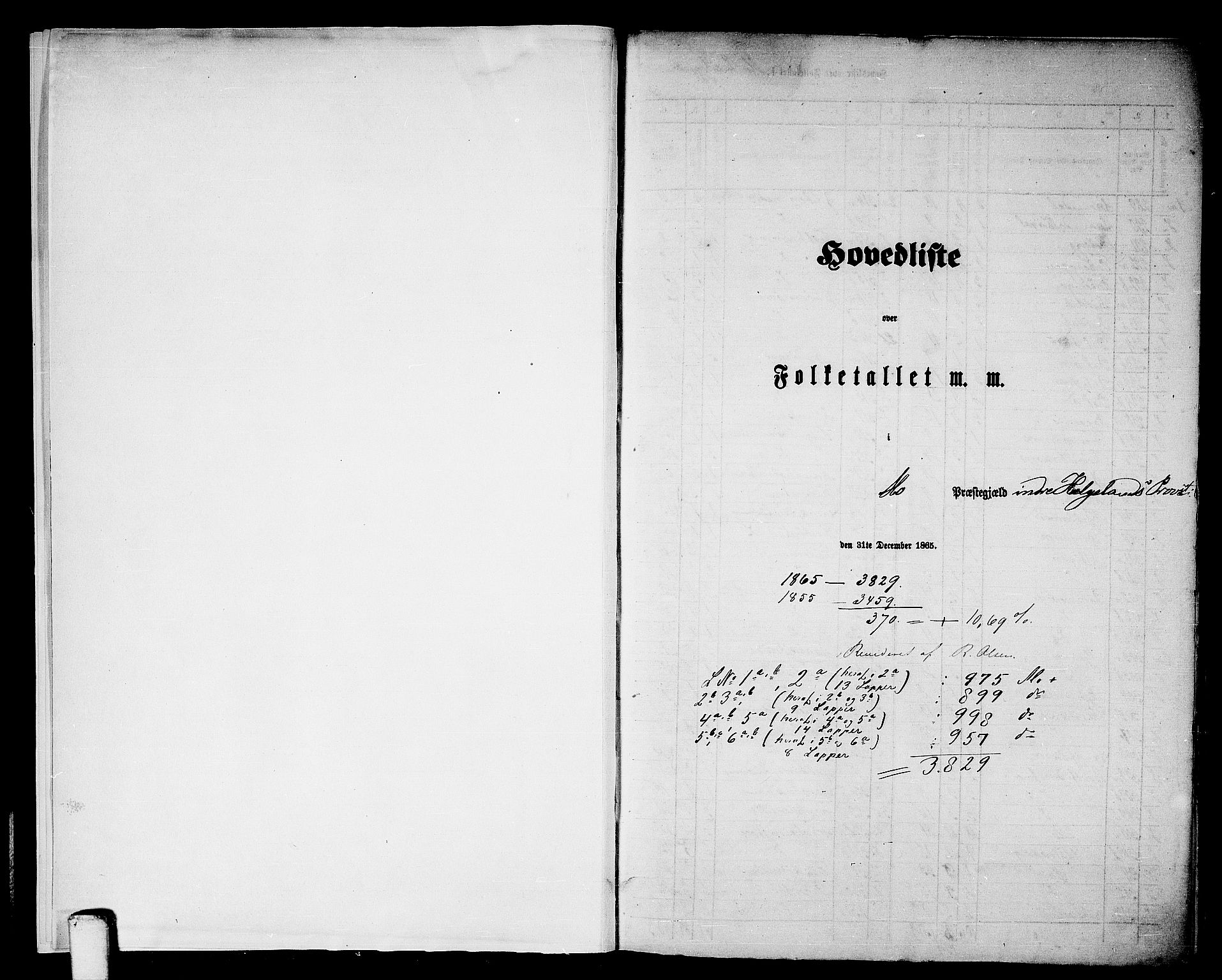 RA, Folketelling 1865 for 1833P Mo prestegjeld, 1865, s. 5