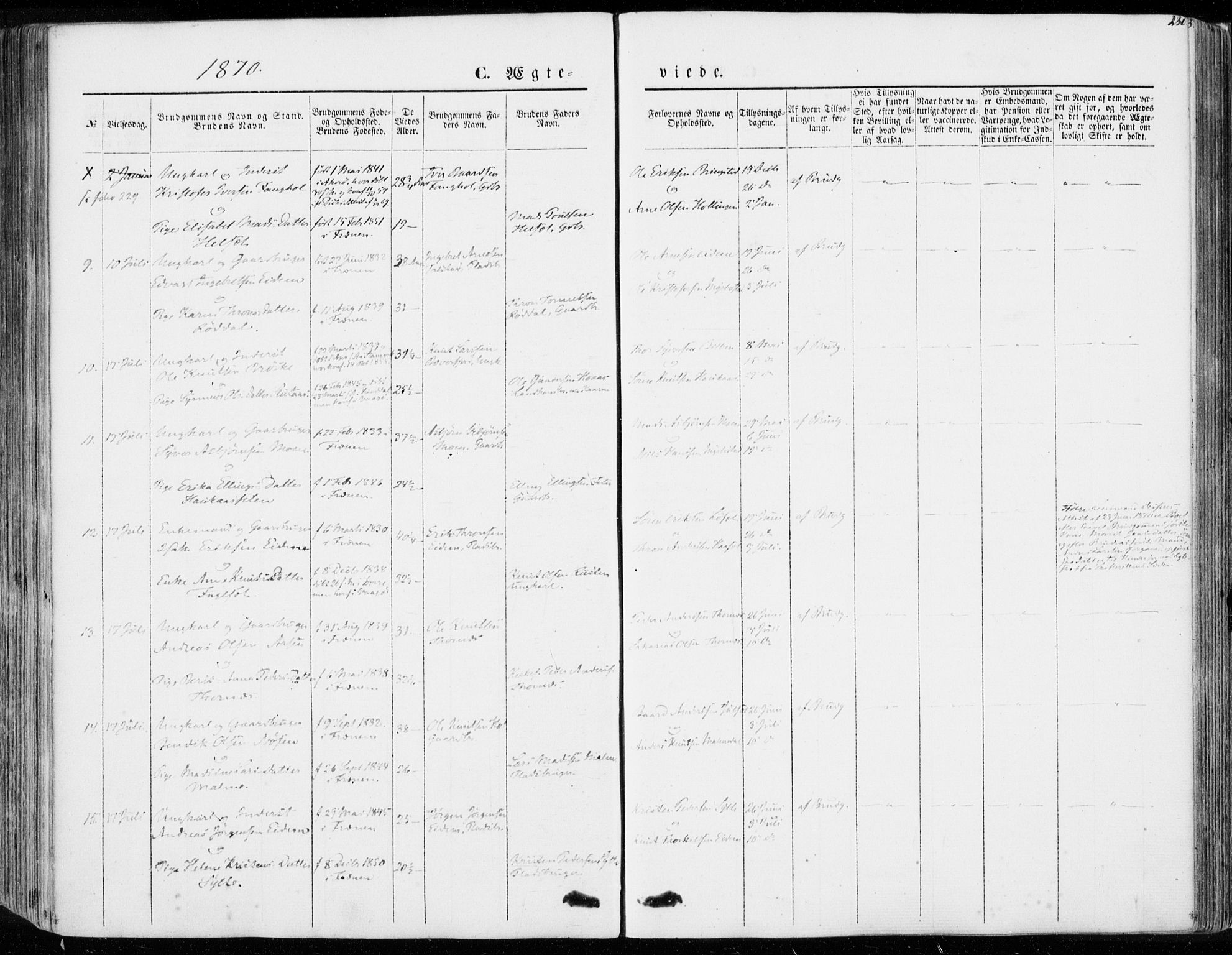 Ministerialprotokoller, klokkerbøker og fødselsregistre - Møre og Romsdal, SAT/A-1454/565/L0748: Ministerialbok nr. 565A02, 1845-1872, s. 230