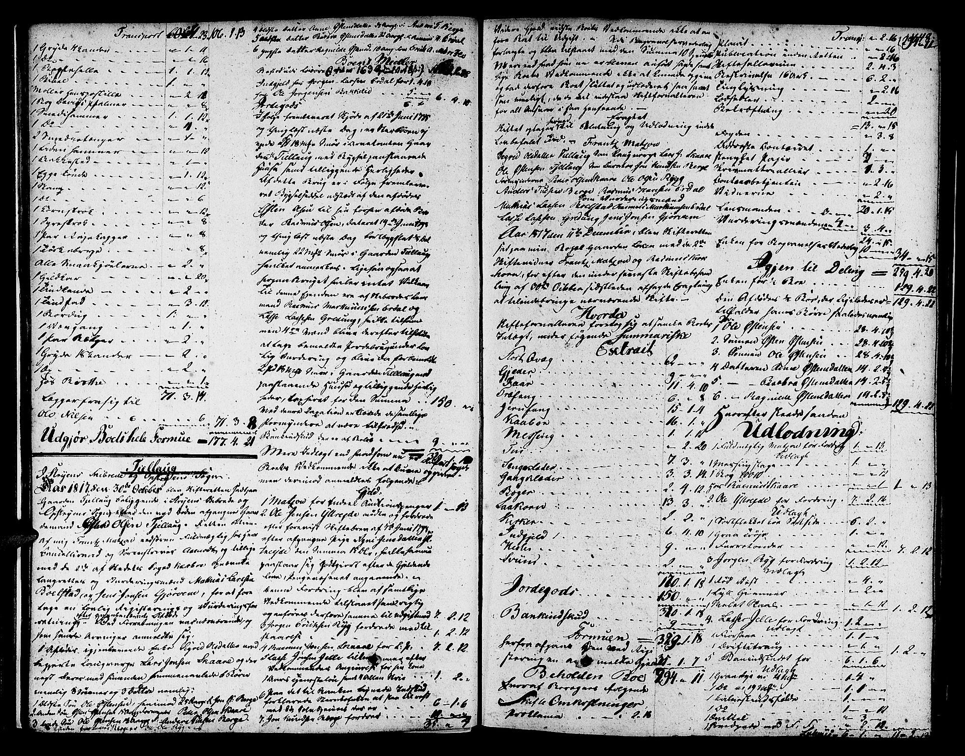 Nordfjord sorenskriveri, AV/SAB-A-2801/1/04/04a/L0022b: Skifteprotokollar, 1817-1822, s. 447b-448a