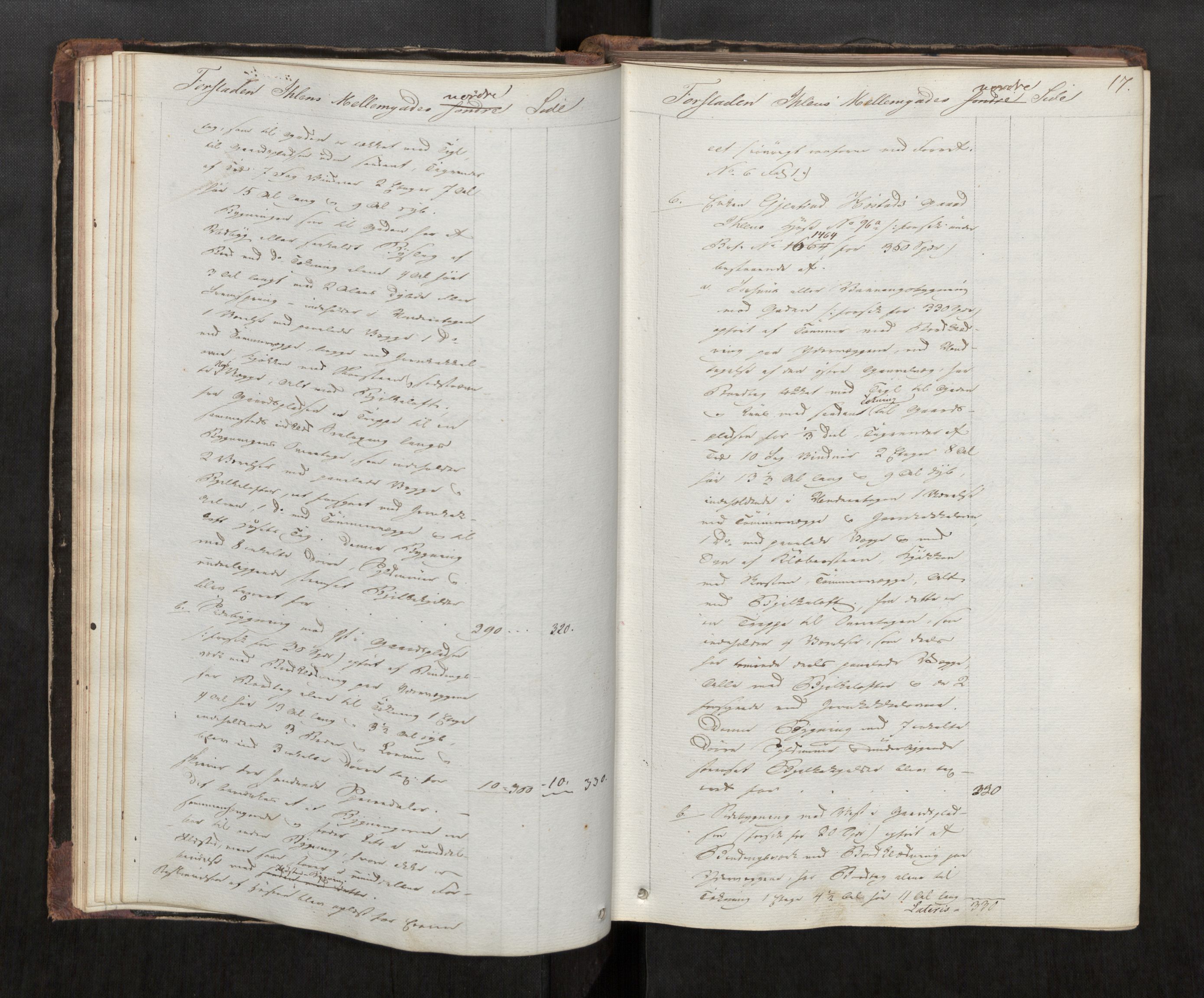 Norges Brannkasse Trondheim magistrat, AV/SAT-A-5590/Fa/L0024: Branntakstprotokoll E, 1846, s. 16b-17a