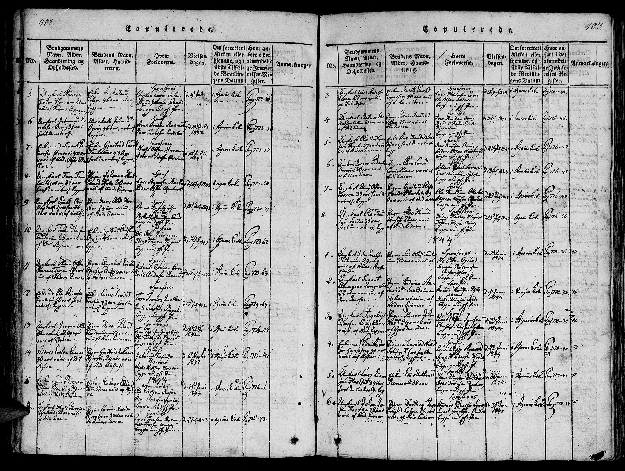 Ministerialprotokoller, klokkerbøker og fødselsregistre - Møre og Romsdal, AV/SAT-A-1454/560/L0718: Ministerialbok nr. 560A02, 1817-1844, s. 402-403