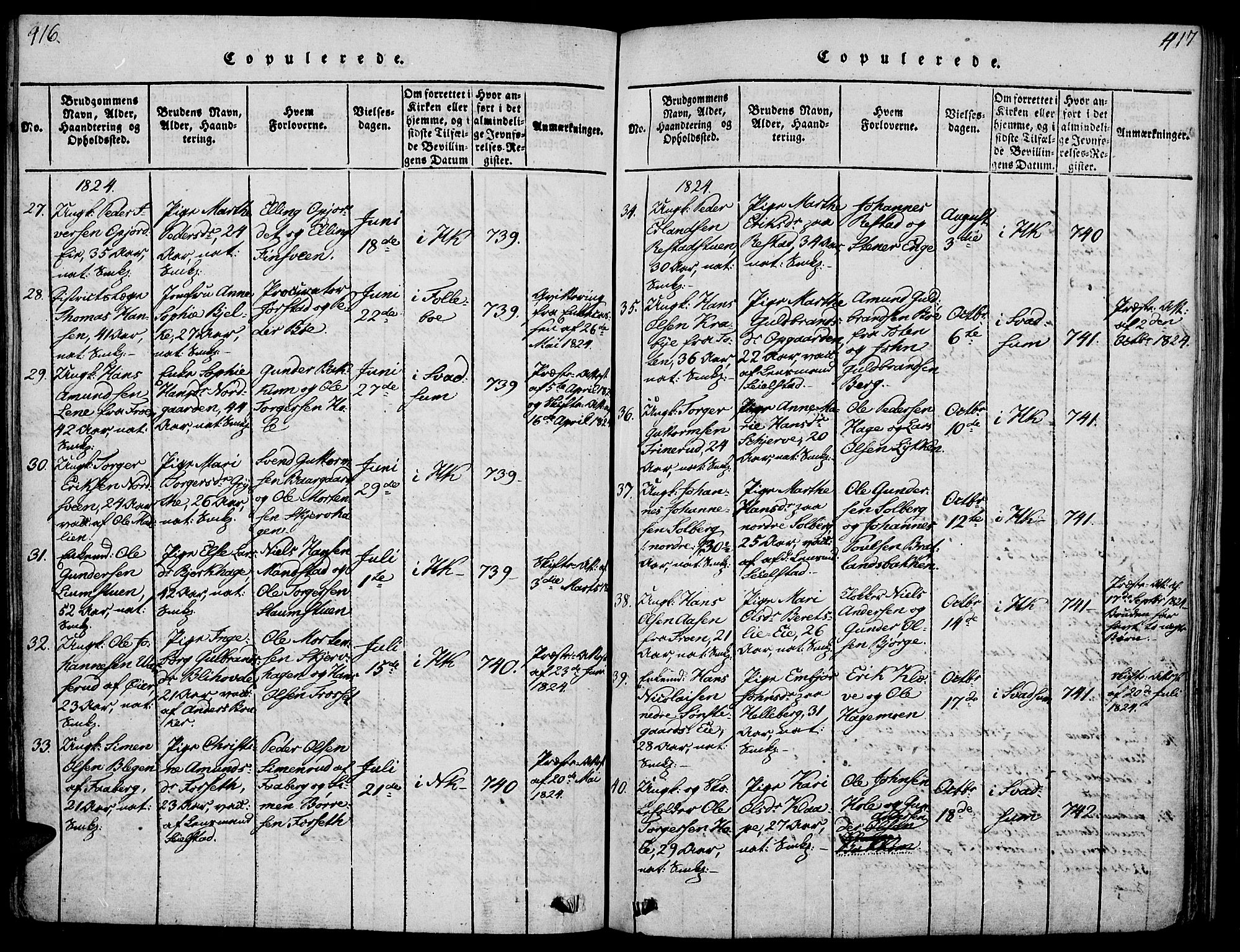 Gausdal prestekontor, AV/SAH-PREST-090/H/Ha/Haa/L0005: Ministerialbok nr. 5, 1817-1829, s. 416-417