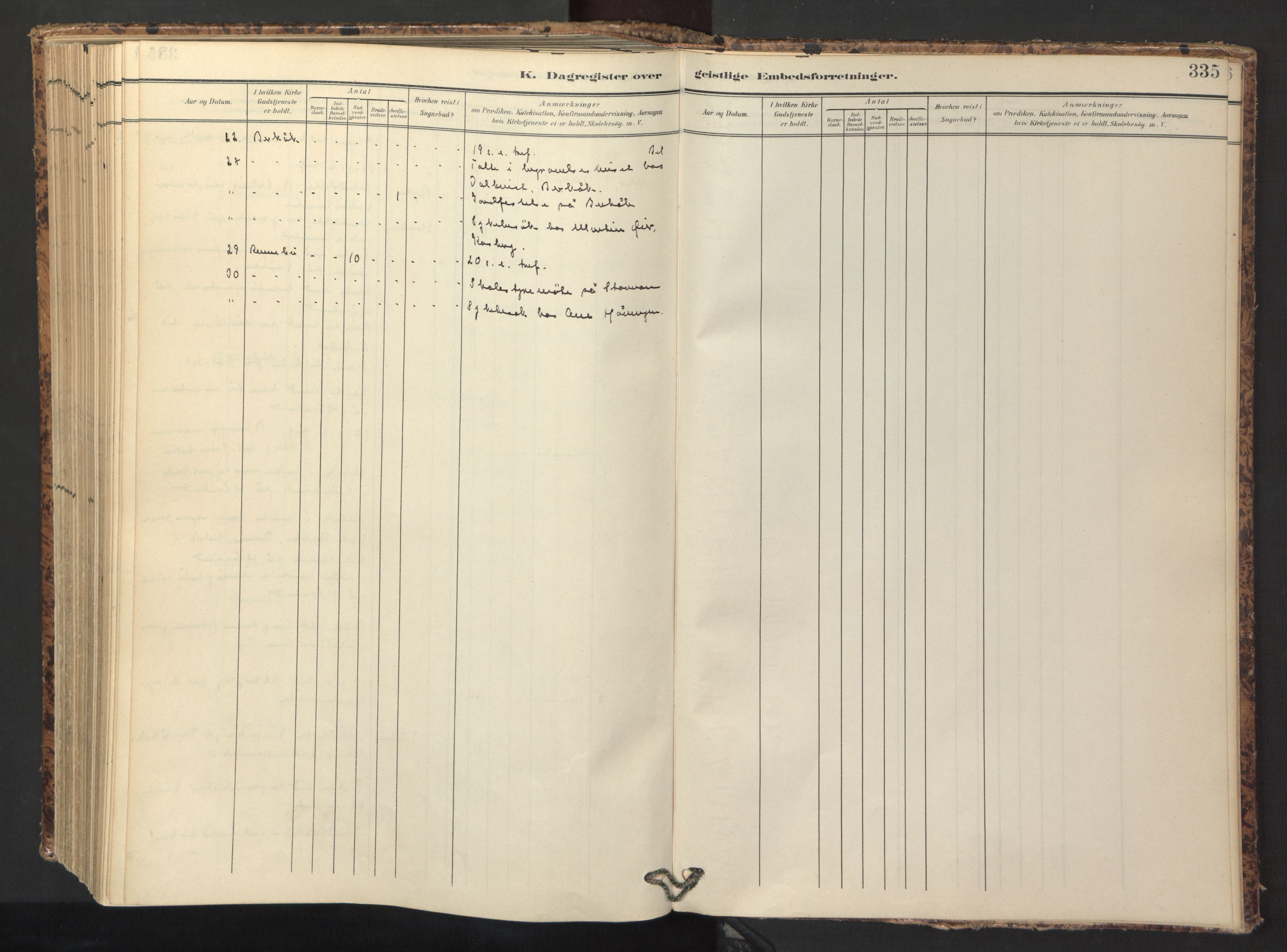 Ministerialprotokoller, klokkerbøker og fødselsregistre - Sør-Trøndelag, SAT/A-1456/674/L0873: Ministerialbok nr. 674A05, 1908-1923, s. 335