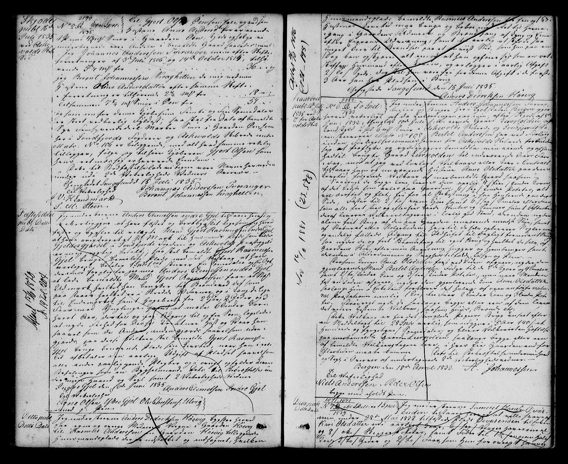 Sunnfjord tingrett, AV/SAB-A-3201/1/G/Gb/Gba/L0010a: Pantebok nr. II.B.10a, 1833-1836, s. 163