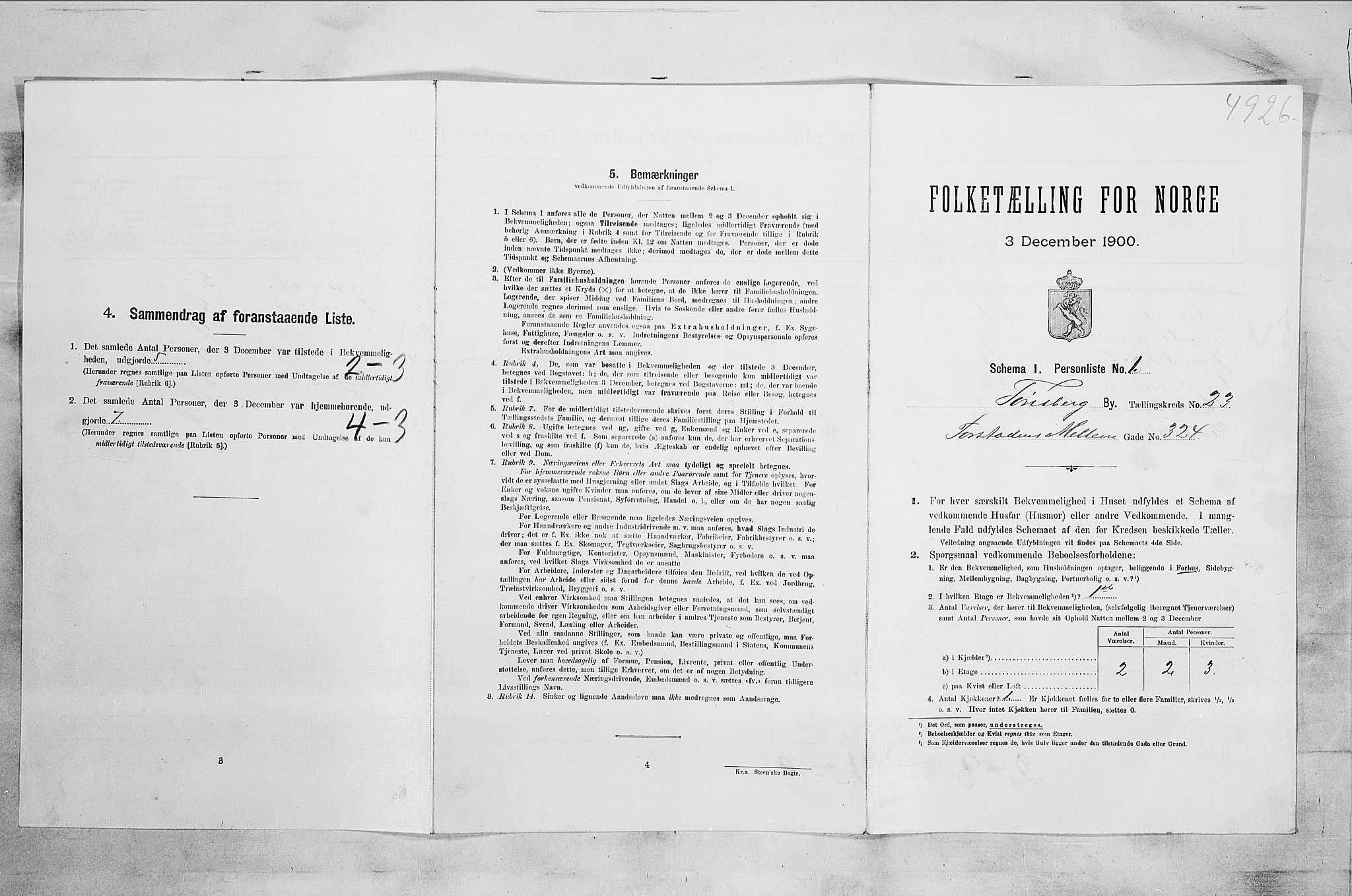 RA, Folketelling 1900 for 0705 Tønsberg kjøpstad, 1900, s. 3658