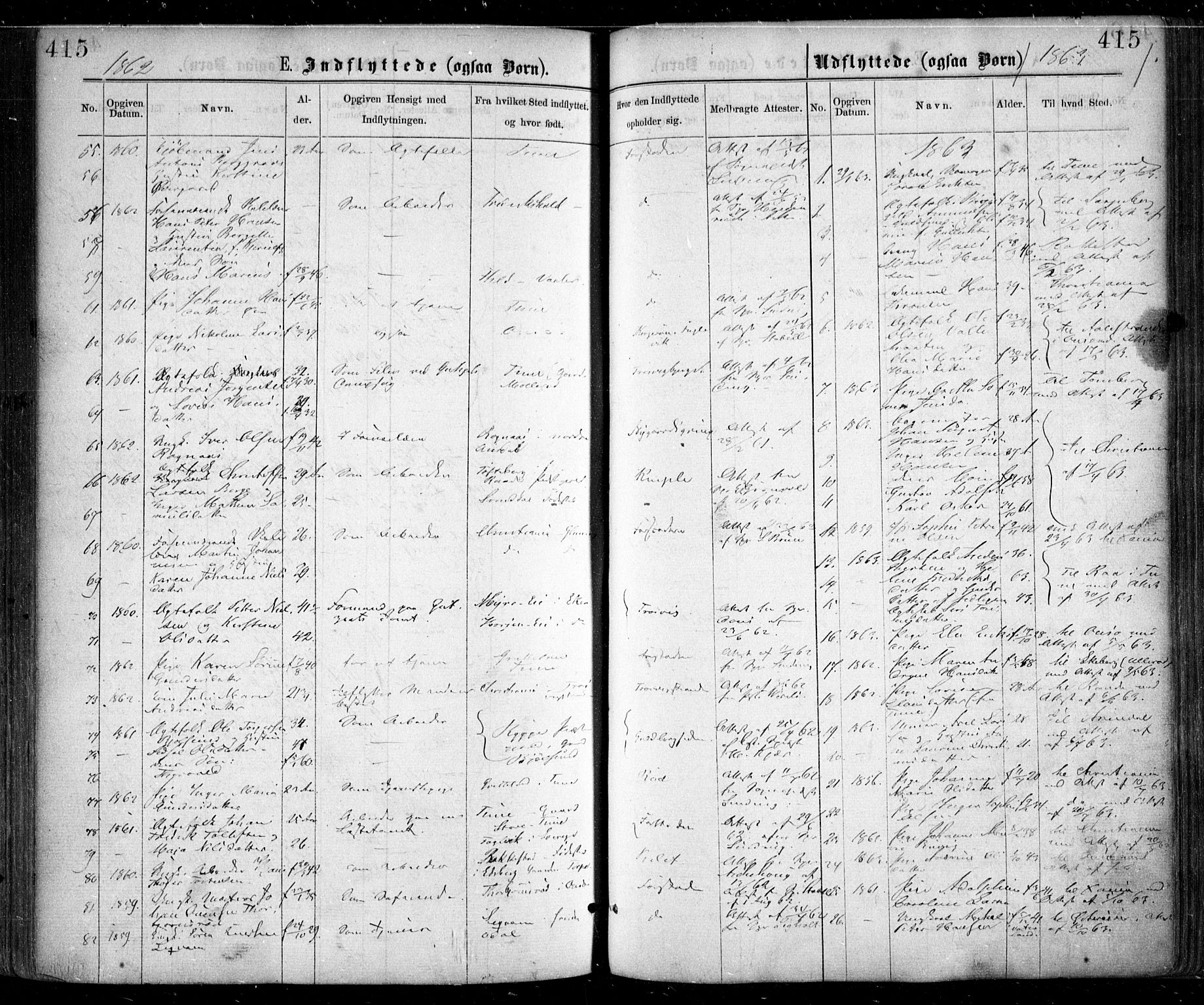 Glemmen prestekontor Kirkebøker, AV/SAO-A-10908/F/Fa/L0008: Ministerialbok nr. 8, 1862-1871, s. 415