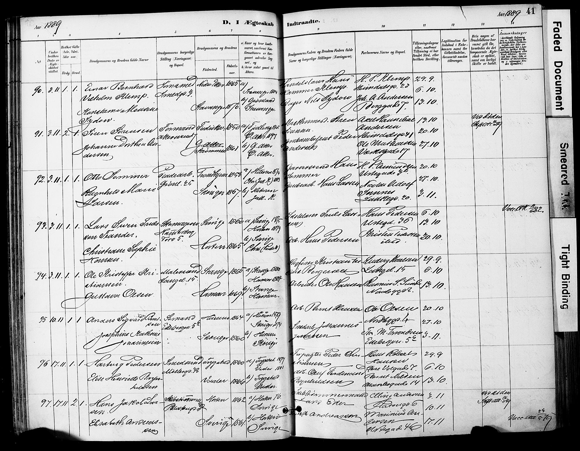 Grønland prestekontor Kirkebøker, SAO/A-10848/F/Fa/L0013: Ministerialbok nr. 13, 1887-1906, s. 41