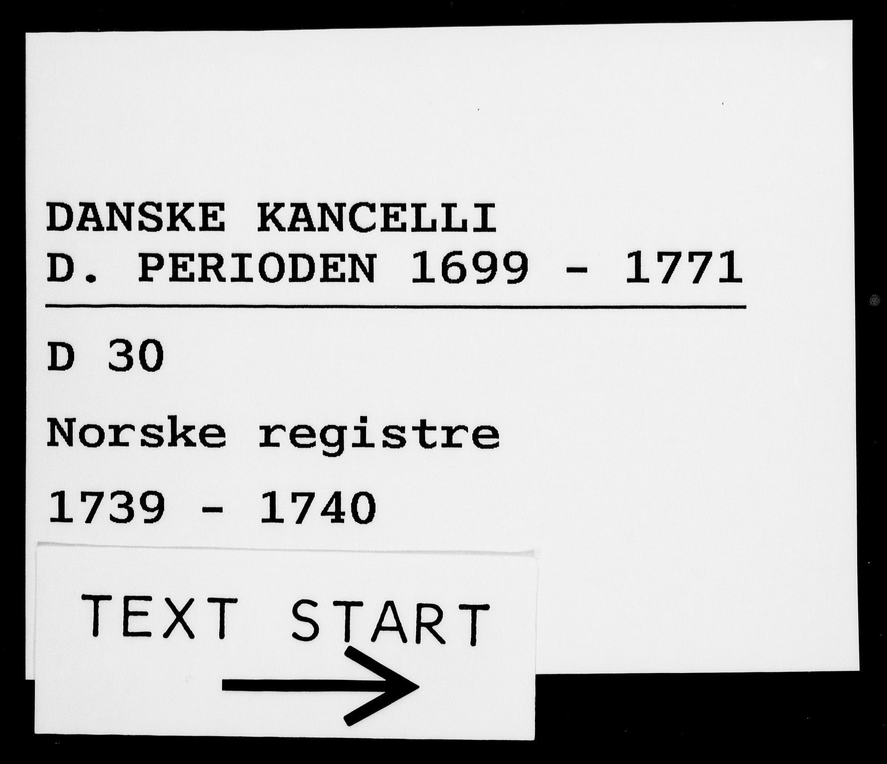 Danske Kanselli 1572-1799, AV/RA-EA-3023/F/Fc/Fca/Fcaa/L0031: Norske registre, 1739-1740