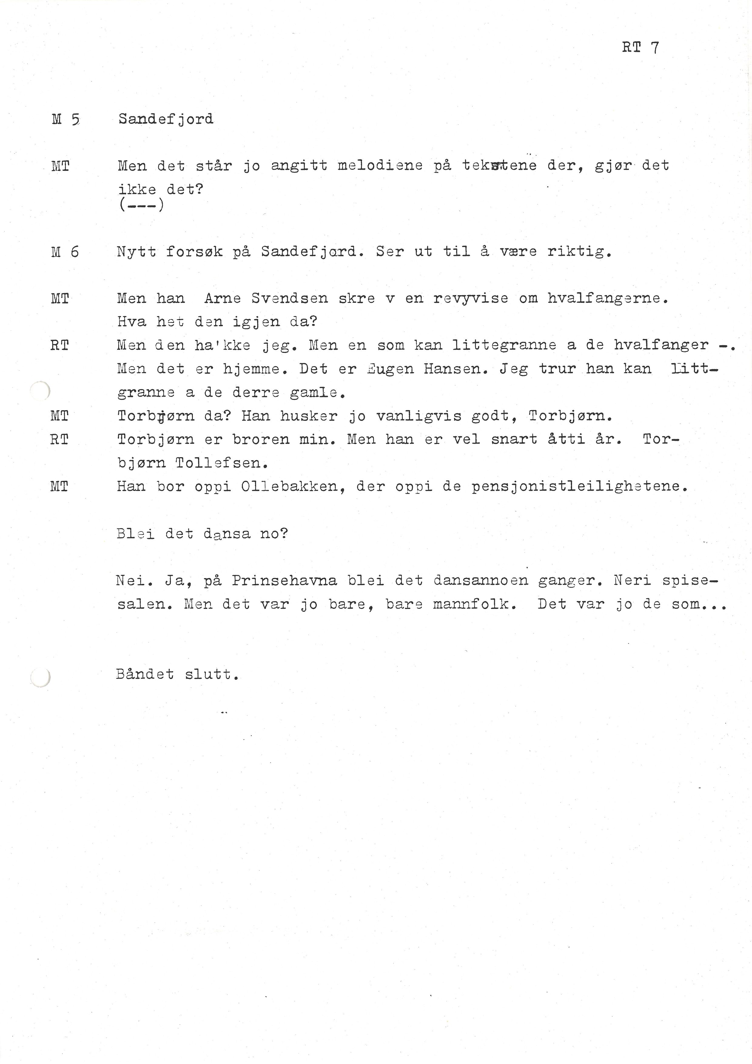 Sa 16 - Folkemusikk fra Vestfold, Gjerdesamlingen, VEMU/A-1868/I/L0001: Informantregister med intervjunedtegnelser, 1979-1986