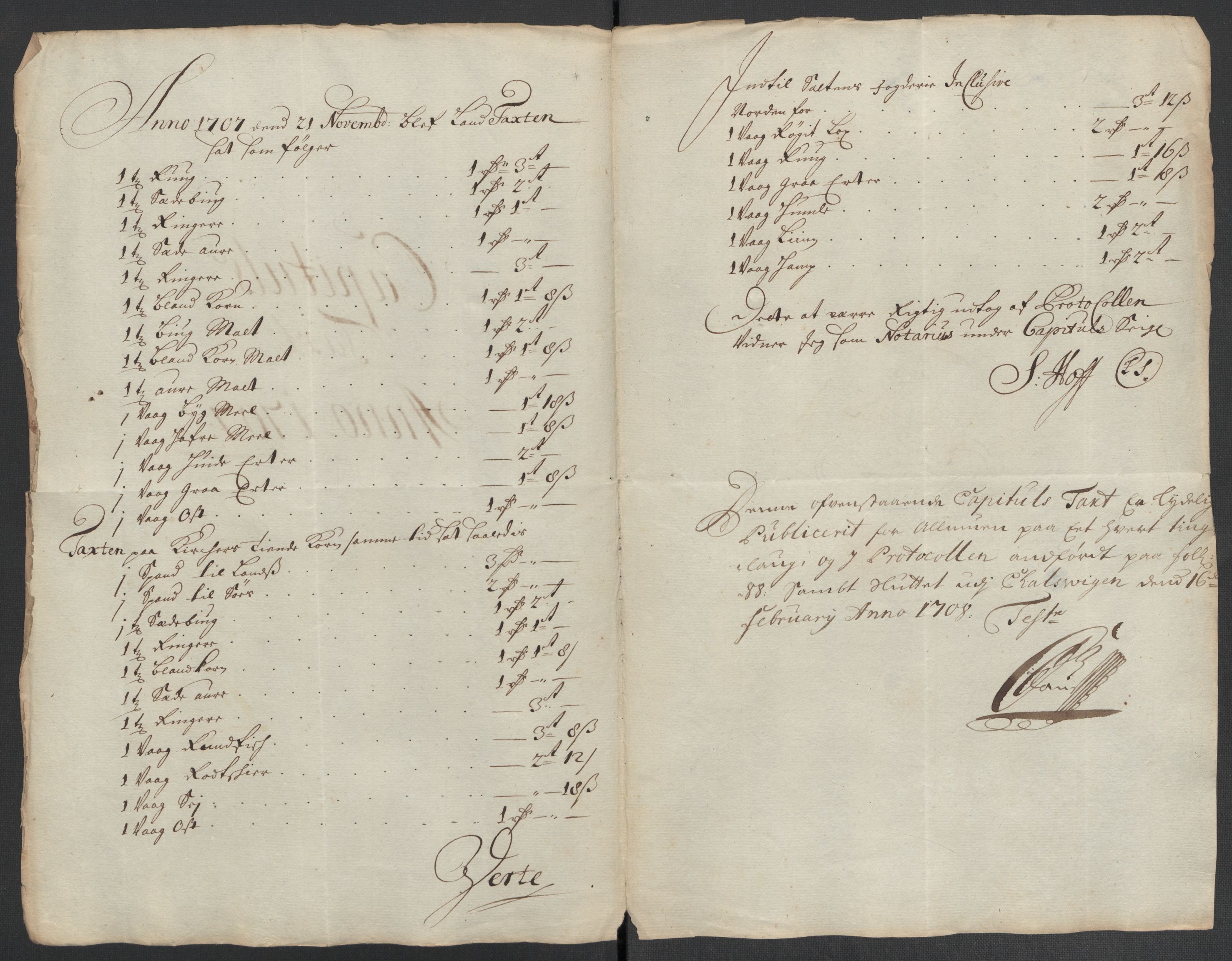Rentekammeret inntil 1814, Reviderte regnskaper, Fogderegnskap, RA/EA-4092/R56/L3742: Fogderegnskap Nordmøre, 1706-1707, s. 272
