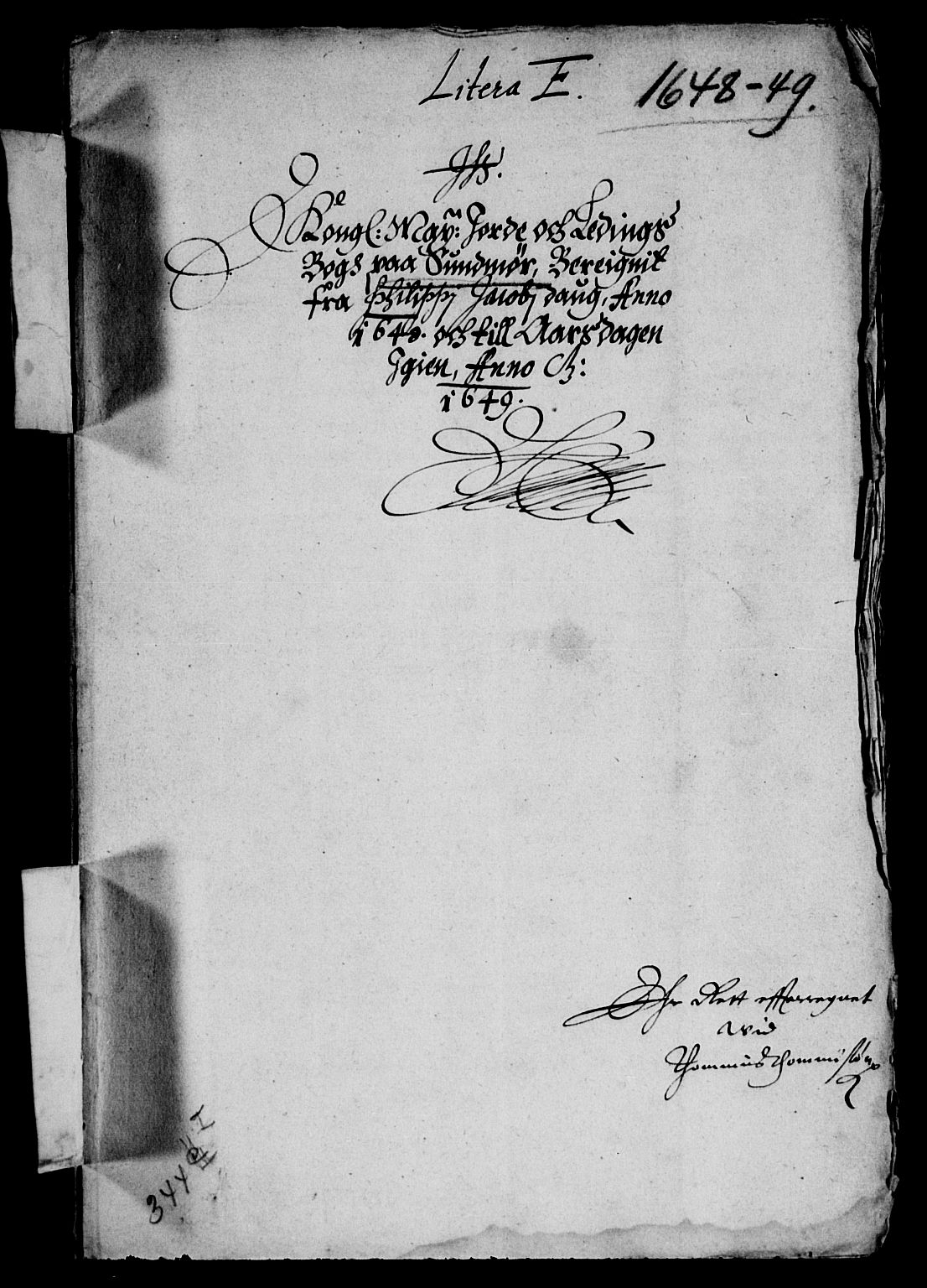 Rentekammeret inntil 1814, Reviderte regnskaper, Lensregnskaper, AV/RA-EA-5023/R/Rb/Rbt/L0111: Bergenhus len, 1648-1649