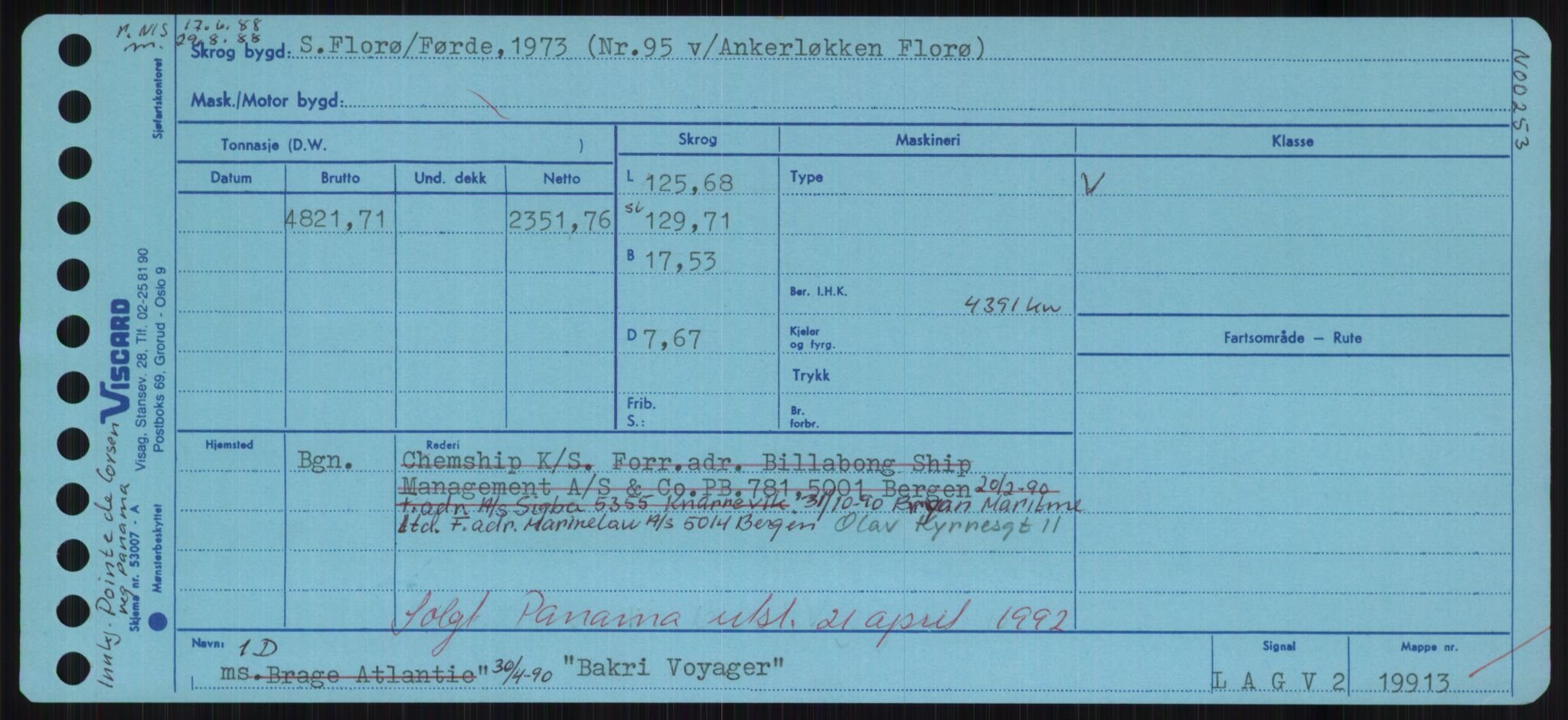 Sjøfartsdirektoratet med forløpere, Skipsmålingen, RA/S-1627/H/Hd/L0003: Fartøy, B-Bev, s. 67