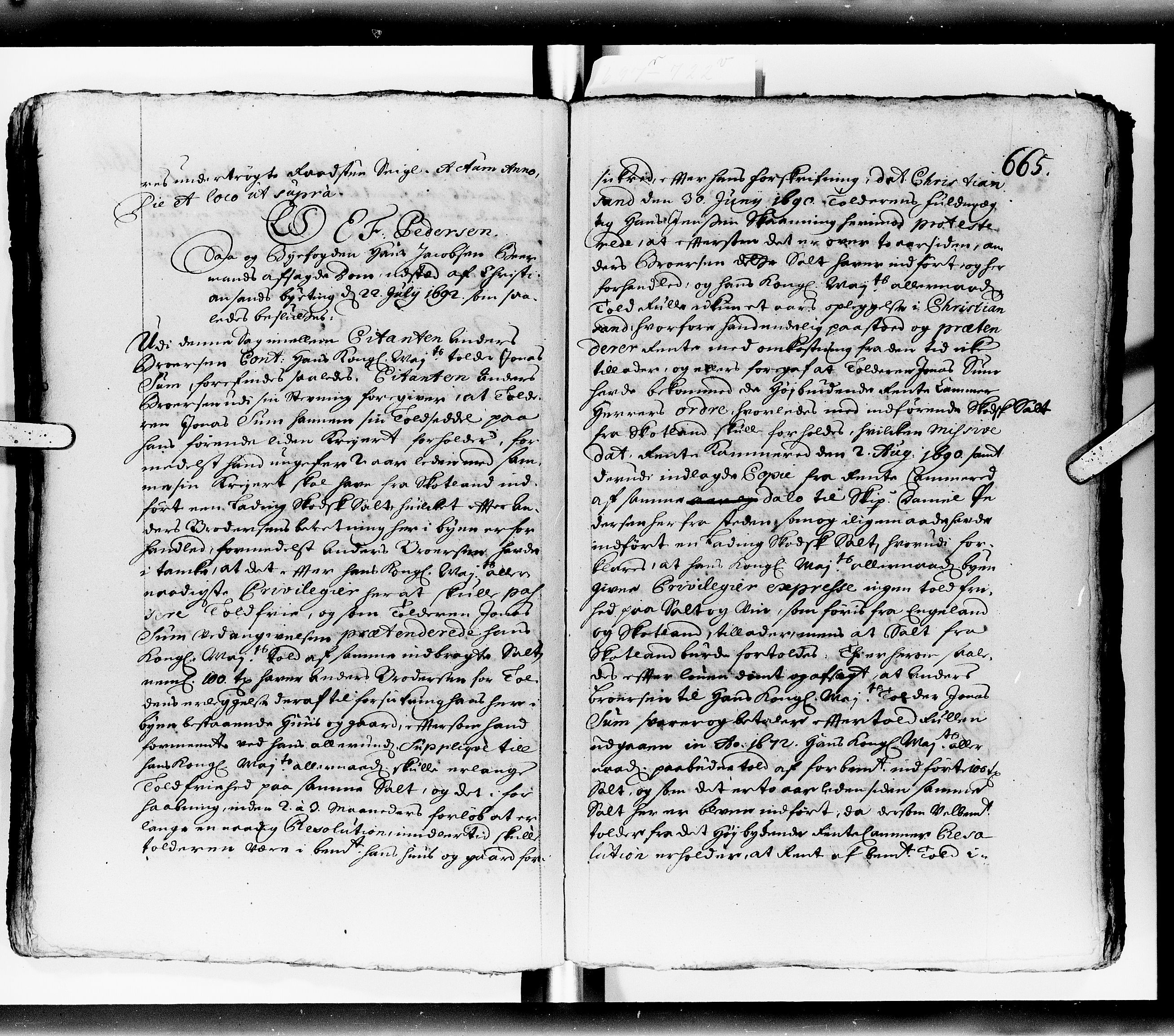Højesteret, DRA/A-0009, 1696, s. 664b-665a