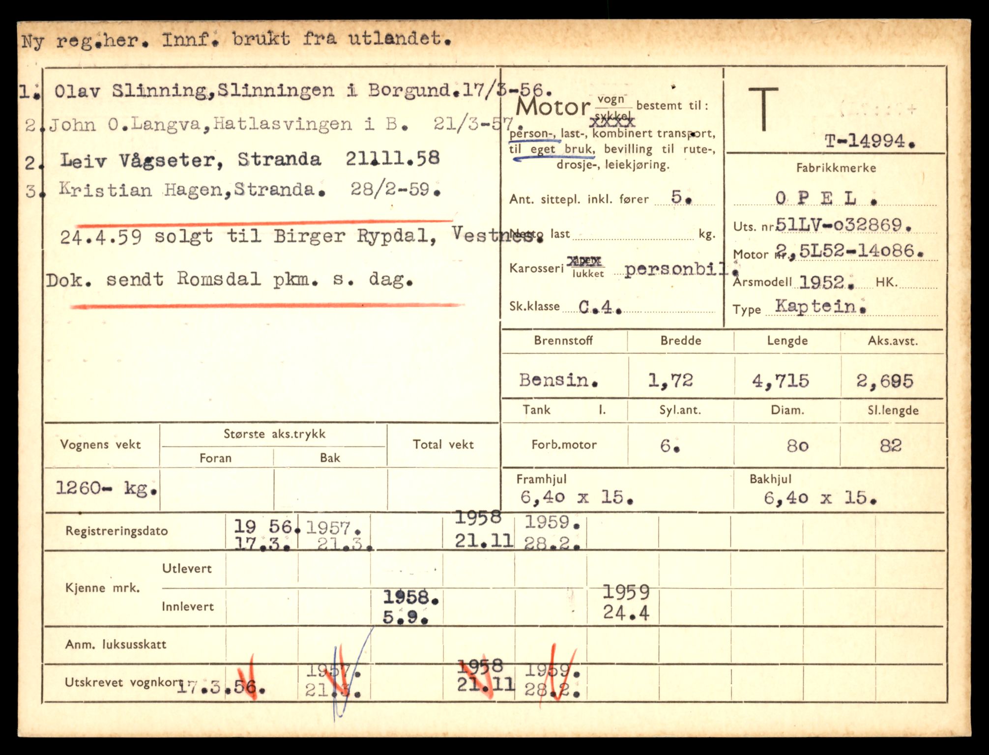 Møre og Romsdal vegkontor - Ålesund trafikkstasjon, AV/SAT-A-4099/F/Fe/L0049: Registreringskort for kjøretøy T 14864 - T 18613, 1927-1998, s. 3155