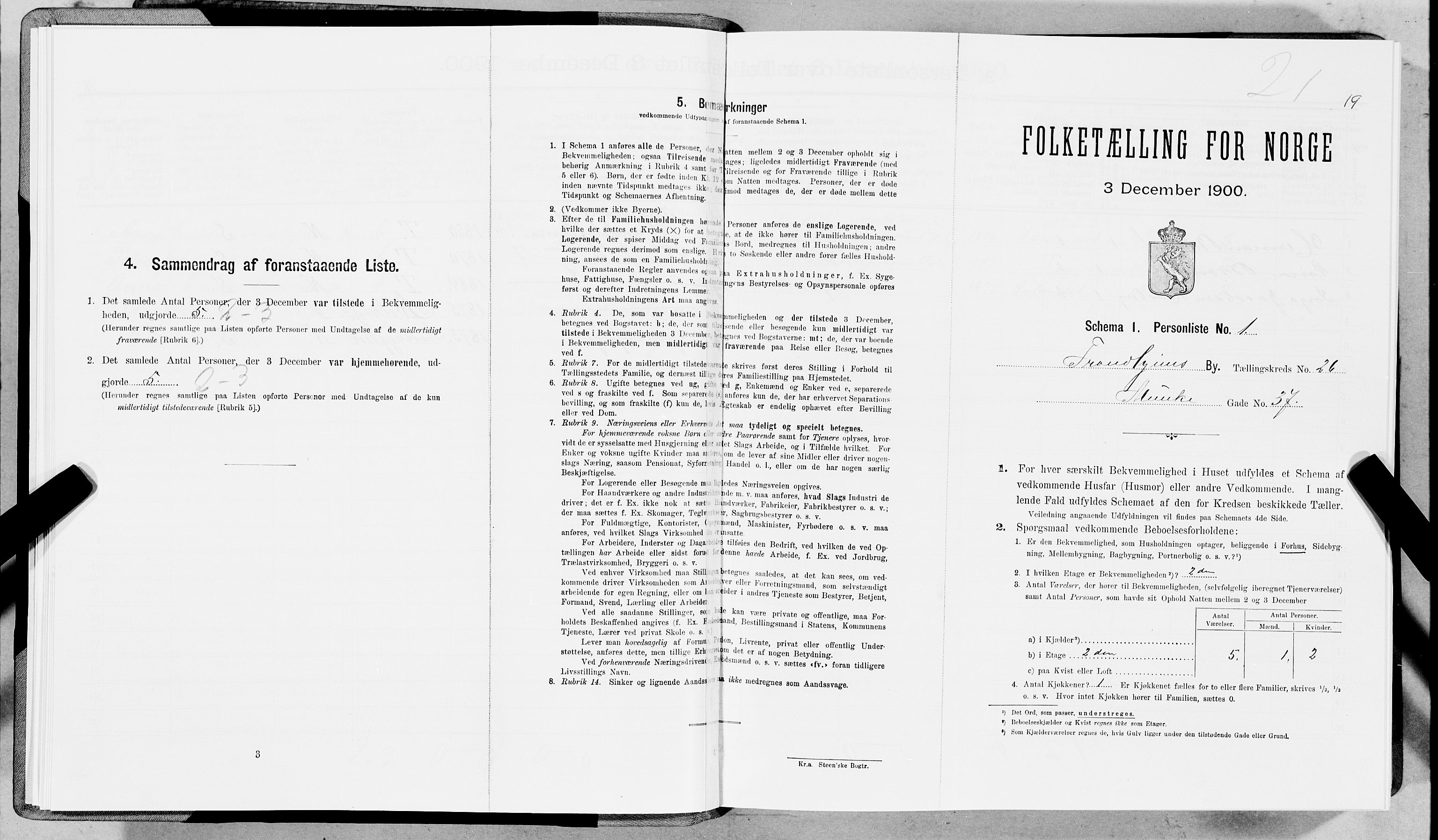 SAT, Folketelling 1900 for 1601 Trondheim kjøpstad, 1900, s. 4027