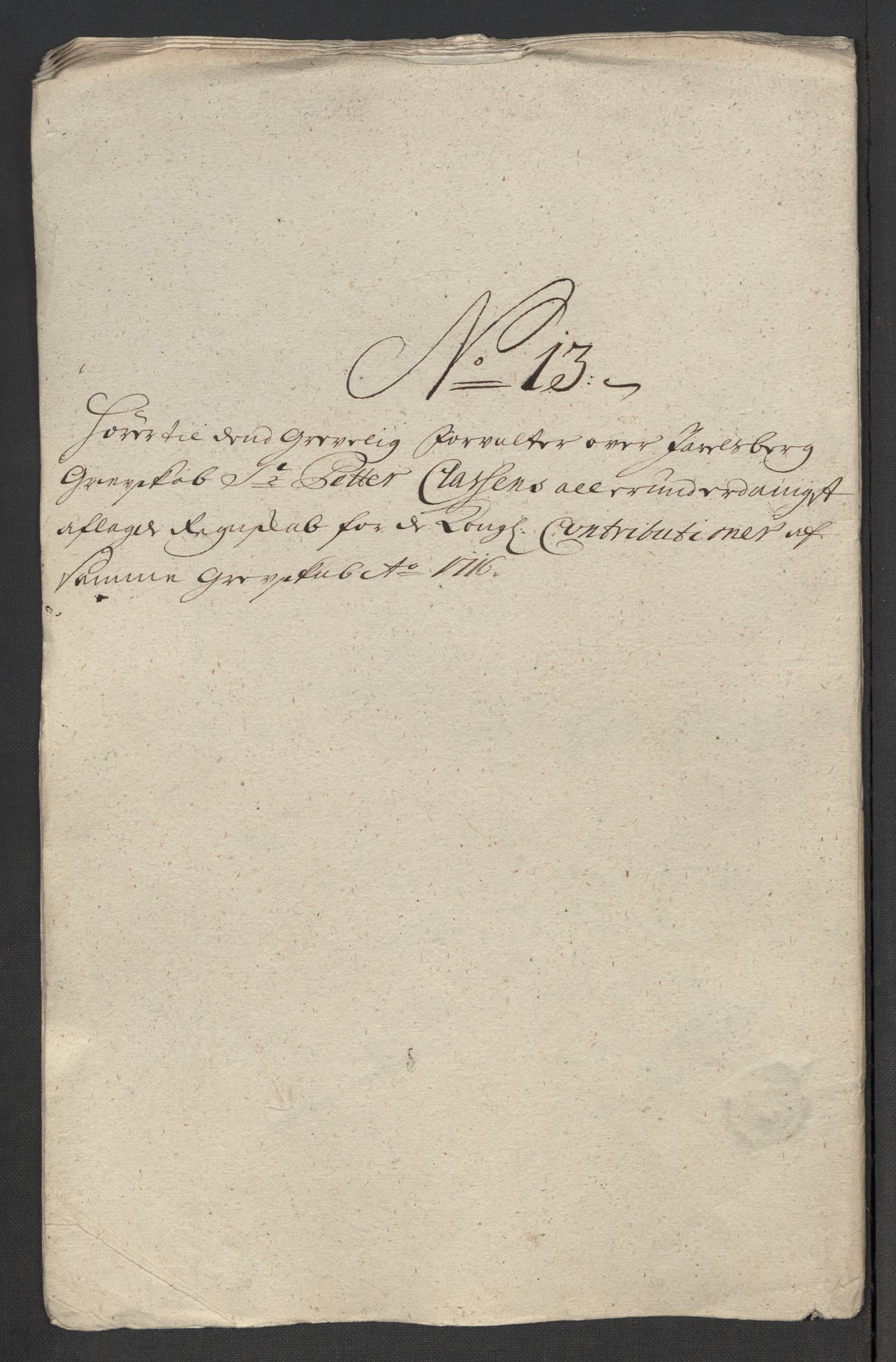 Rentekammeret inntil 1814, Reviderte regnskaper, Fogderegnskap, AV/RA-EA-4092/R32/L1880: Fogderegnskap Jarlsberg grevskap, 1716, s. 227