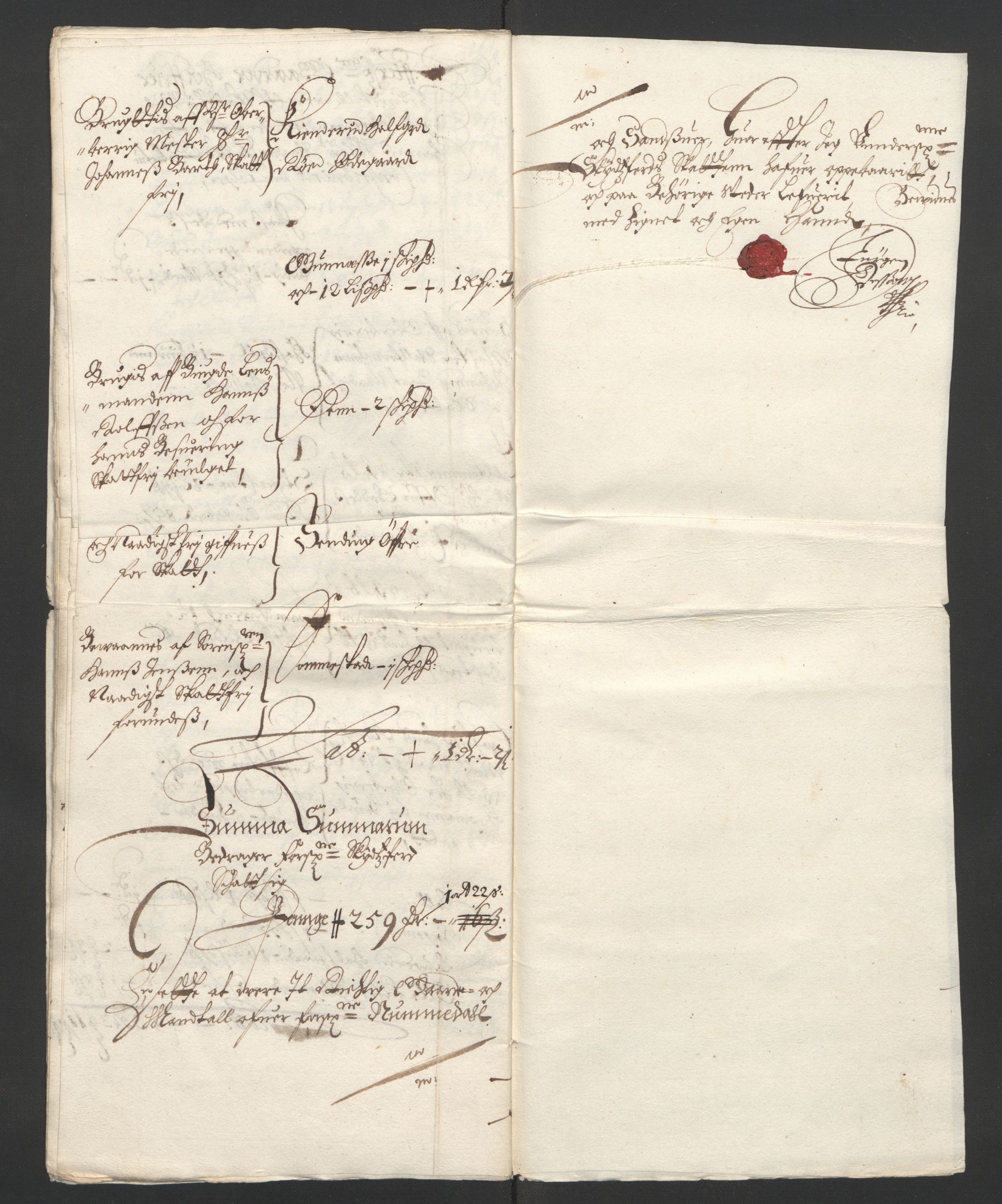 Rentekammeret inntil 1814, Reviderte regnskaper, Lensregnskaper, AV/RA-EA-5023/R/Rb/Rbn/L0006: Numedal og Sandsvær len, 1660-1664