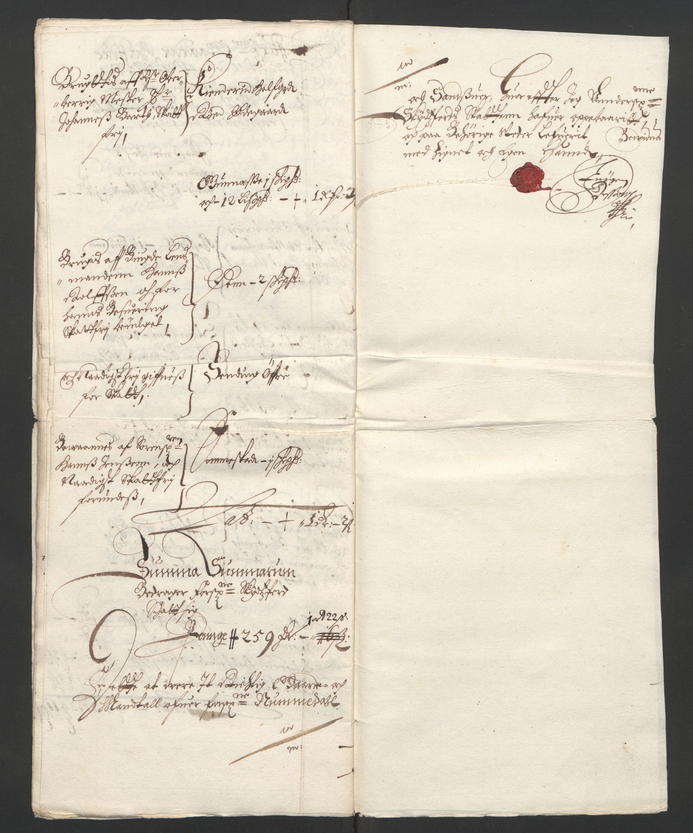 Rentekammeret inntil 1814, Reviderte regnskaper, Lensregnskaper, AV/RA-EA-5023/R/Rb/Rbn/L0006: Numedal og Sandsvær len, 1660-1664