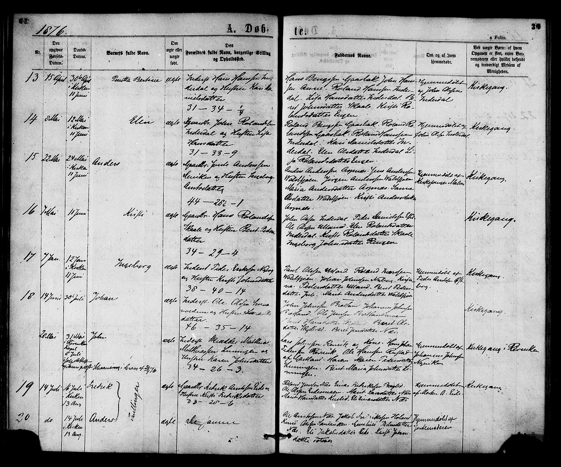 Ministerialprotokoller, klokkerbøker og fødselsregistre - Nord-Trøndelag, AV/SAT-A-1458/755/L0493: Ministerialbok nr. 755A02, 1865-1881, s. 38