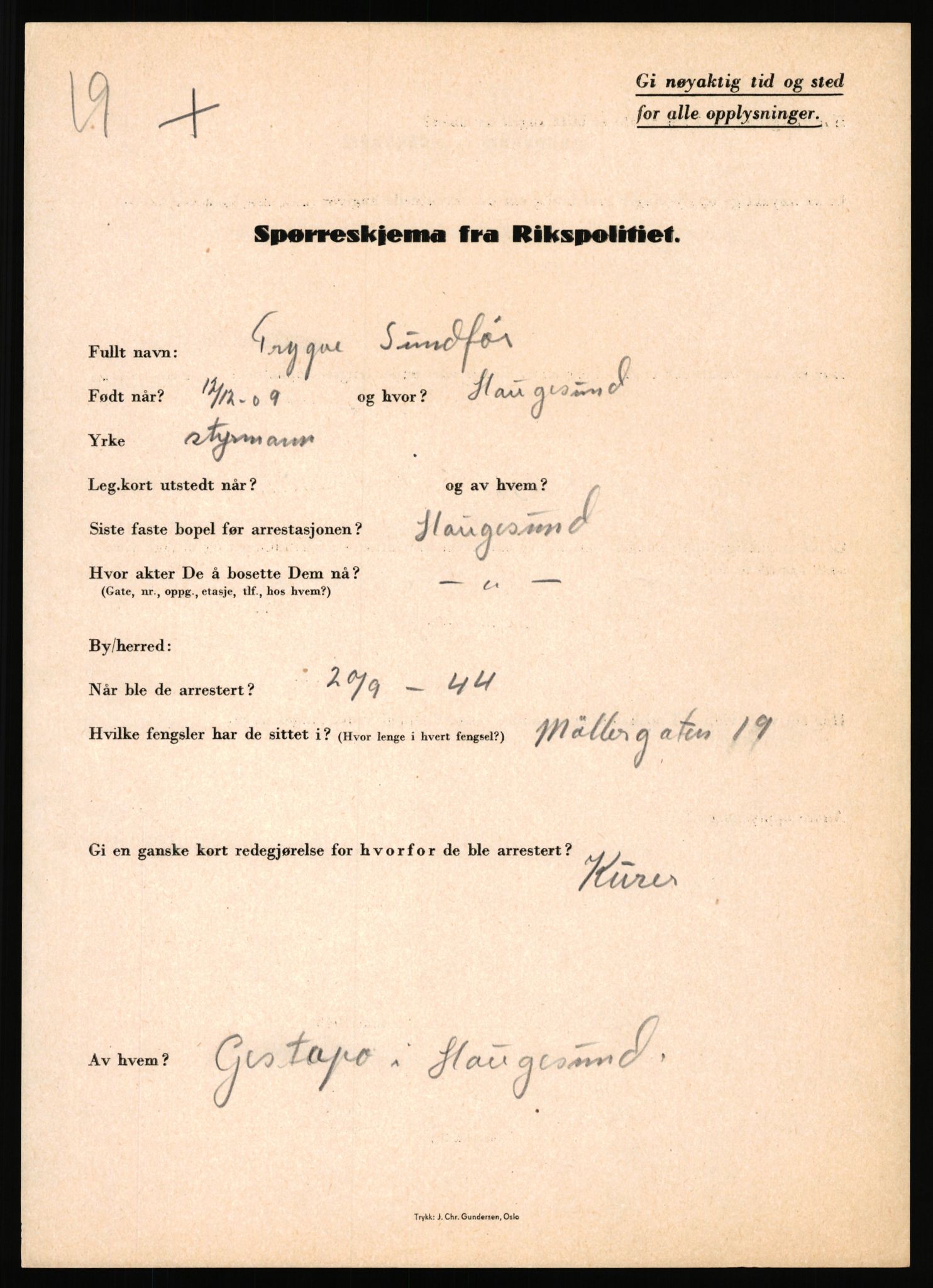 Rikspolitisjefen, AV/RA-S-1560/L/L0016: Sti, Lauritz - Tettum, Karl August, 1940-1945, s. 363