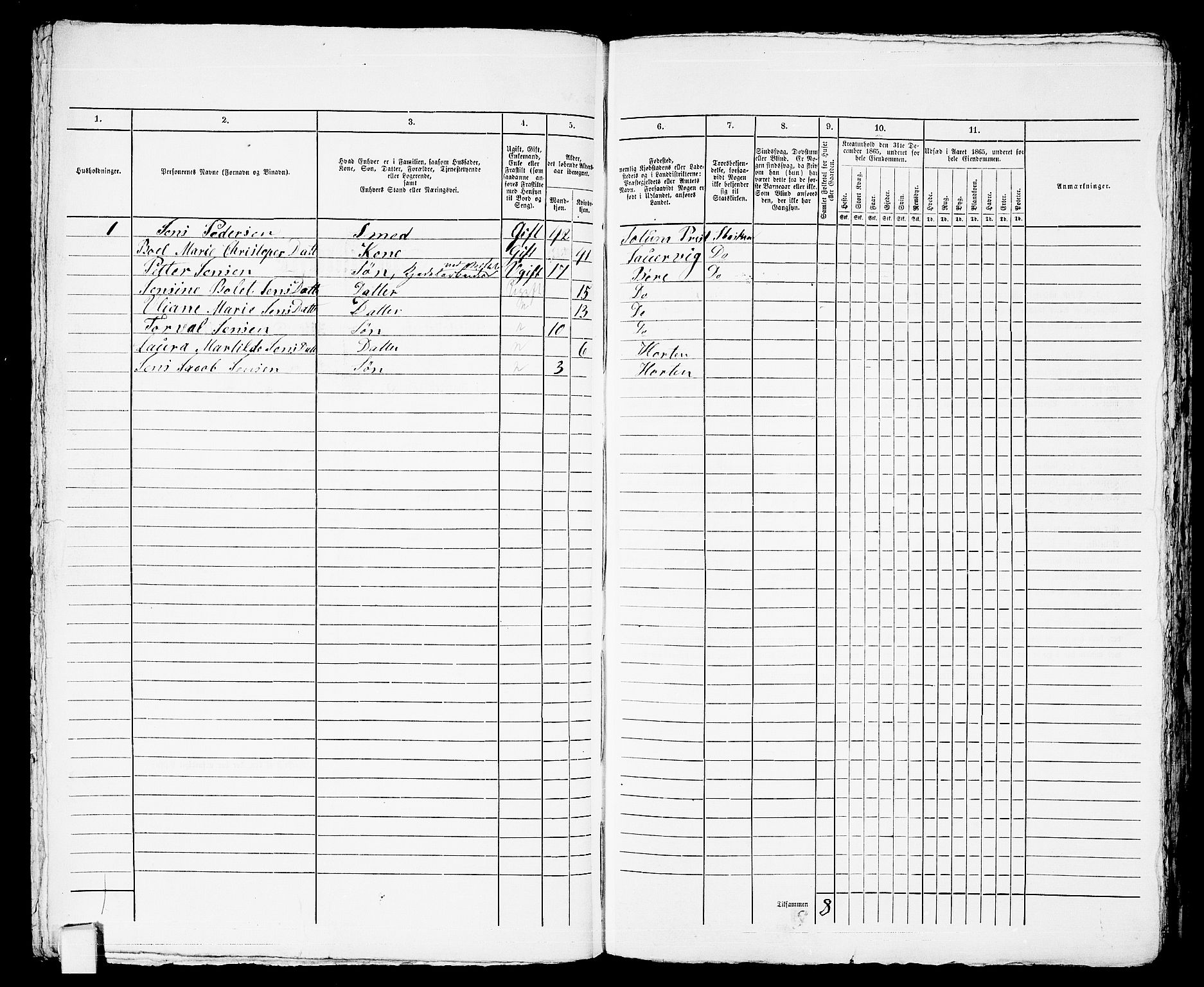 RA, Folketelling 1865 for 0703 Horten ladested, 1865, s. 547