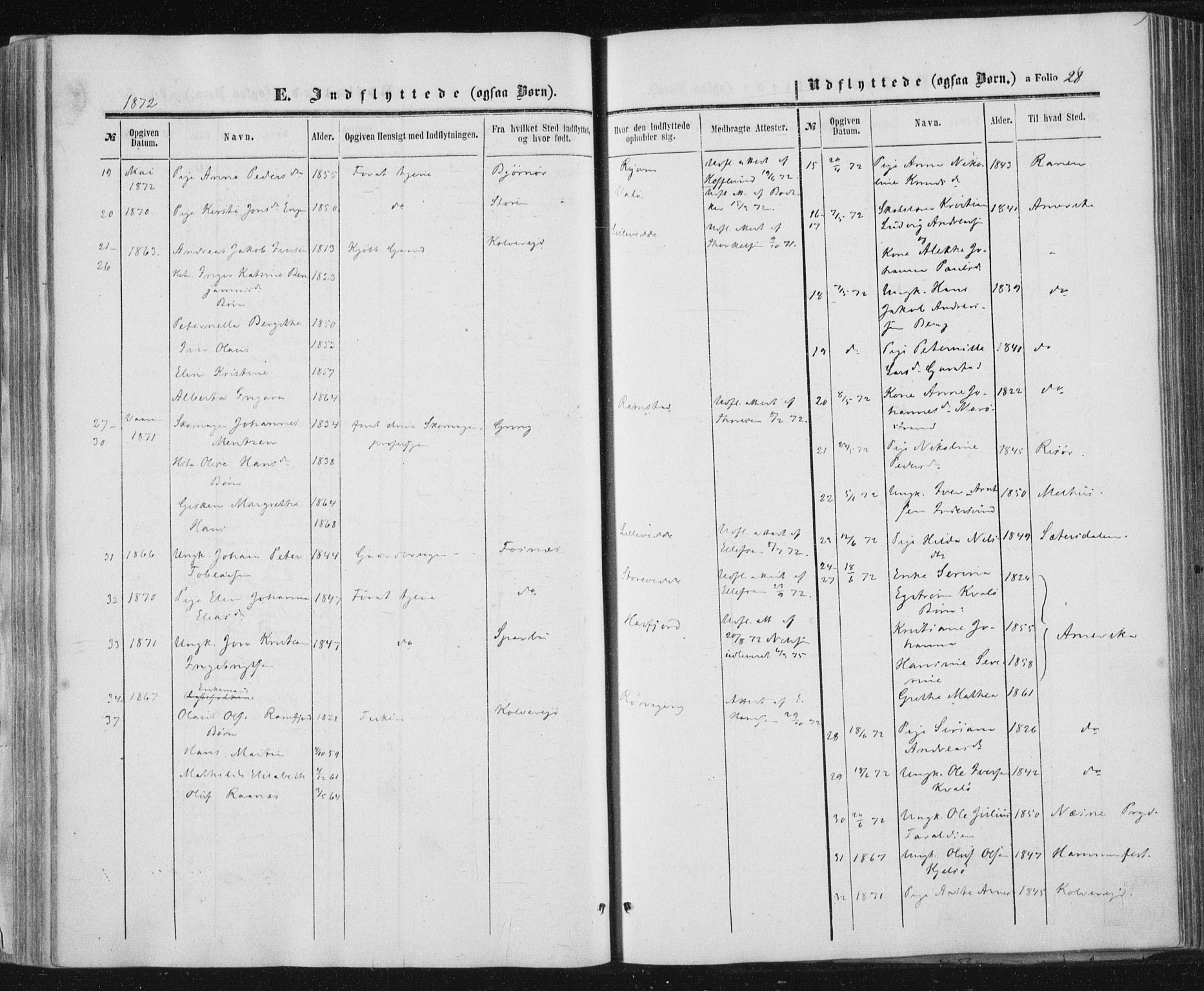 Ministerialprotokoller, klokkerbøker og fødselsregistre - Nord-Trøndelag, SAT/A-1458/784/L0670: Ministerialbok nr. 784A05, 1860-1876, s. 28