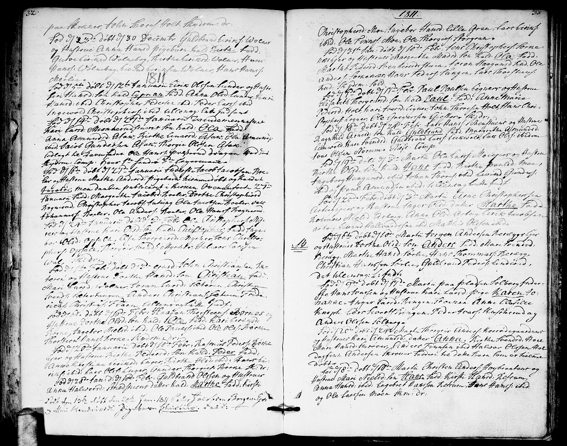 Sørum prestekontor Kirkebøker, SAO/A-10303/F/Fa/L0002: Ministerialbok nr. I 2, 1759-1814, s. 32-33