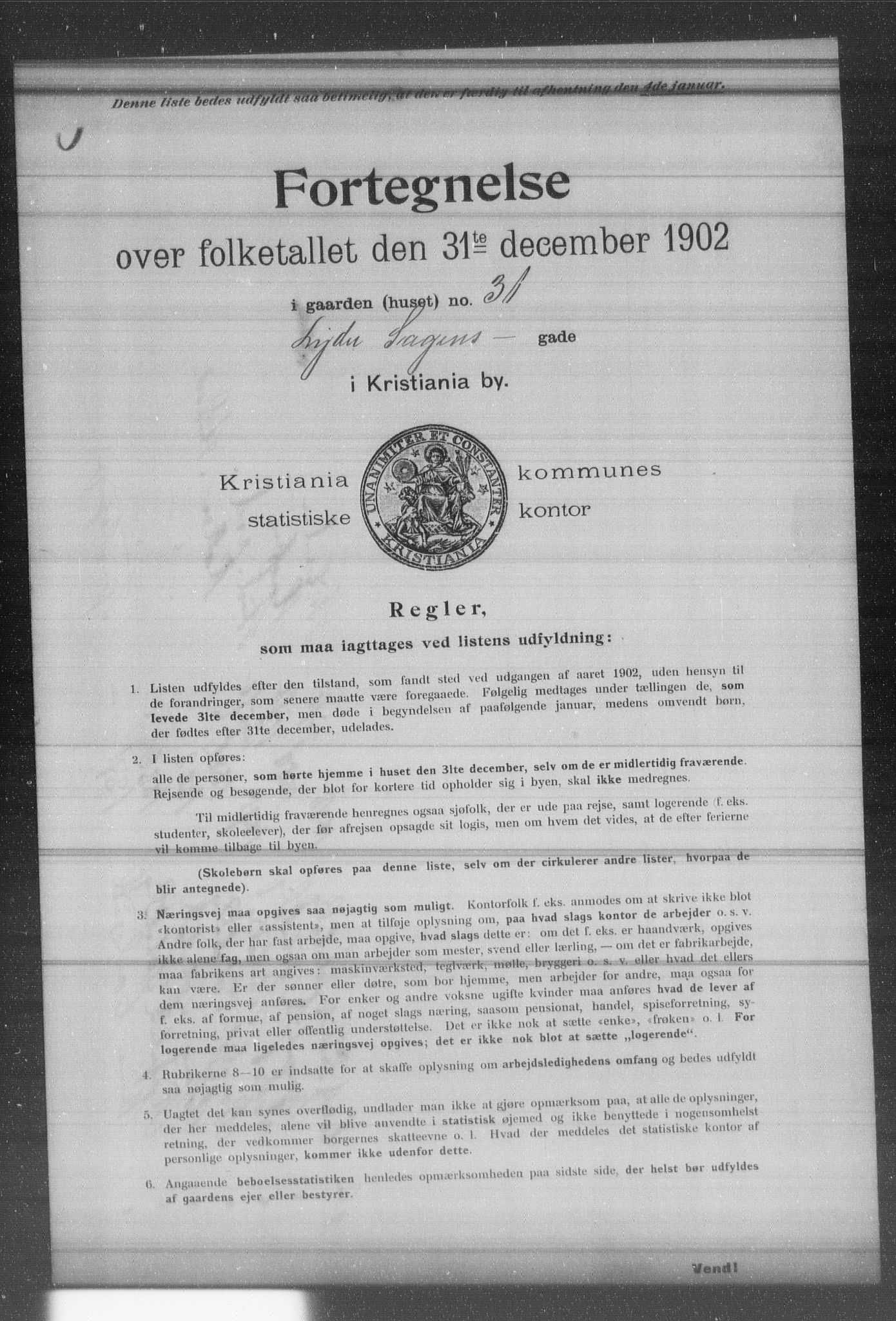 OBA, Kommunal folketelling 31.12.1902 for Kristiania kjøpstad, 1902, s. 11284