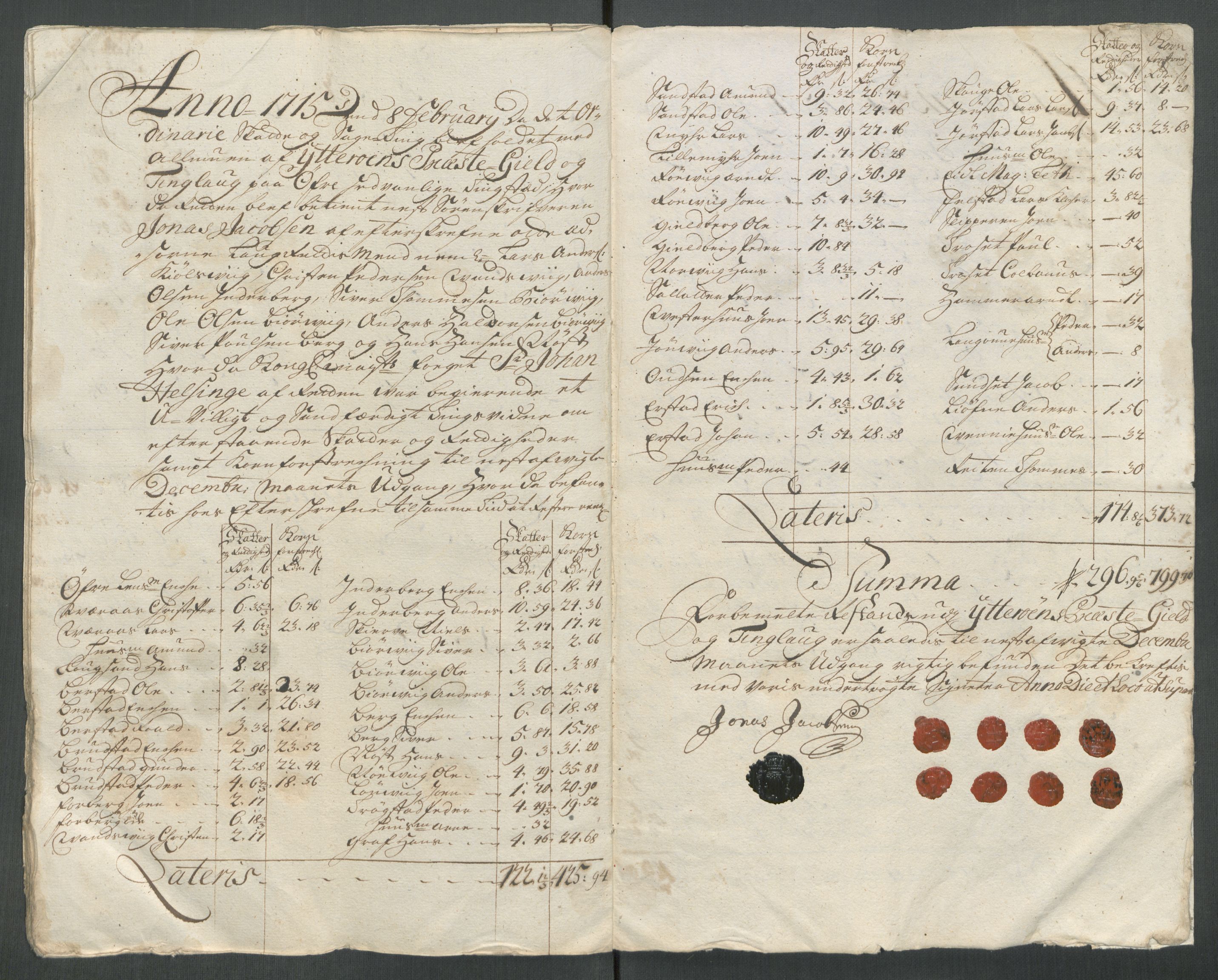 Rentekammeret inntil 1814, Reviderte regnskaper, Fogderegnskap, RA/EA-4092/R63/L4322: Fogderegnskap Inderøy, 1714, s. 397