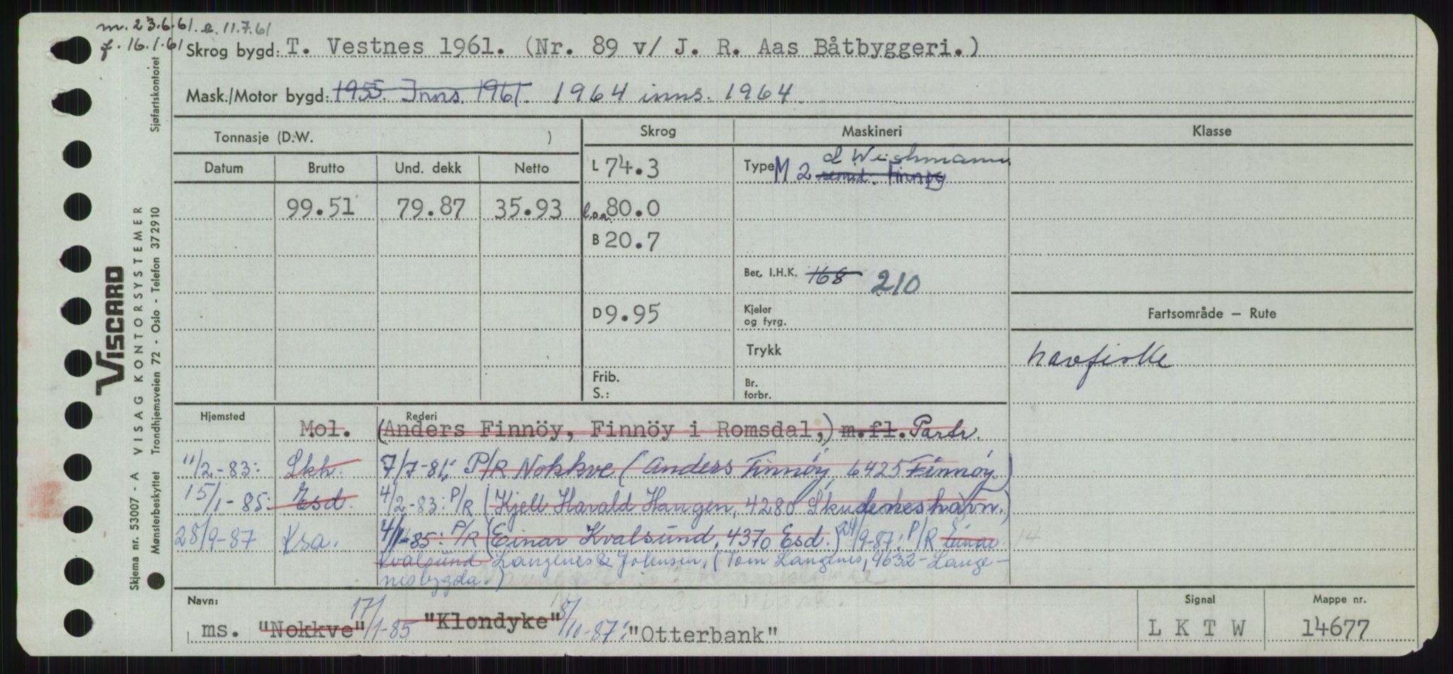 Sjøfartsdirektoratet med forløpere, Skipsmålingen, AV/RA-S-1627/H/Ha/L0004/0002: Fartøy, Mas-R / Fartøy, Odin-R, s. 193