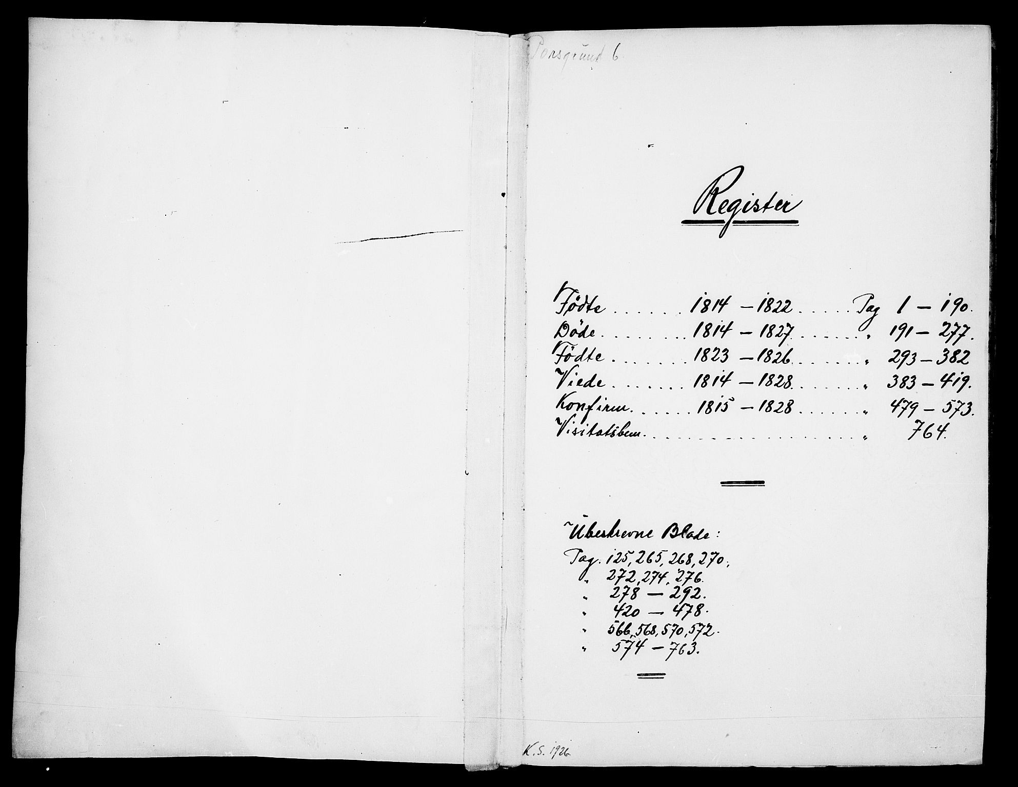 Porsgrunn kirkebøker , SAKO/A-104/G/Gb/L0001: Klokkerbok nr. II 1, 1817-1828
