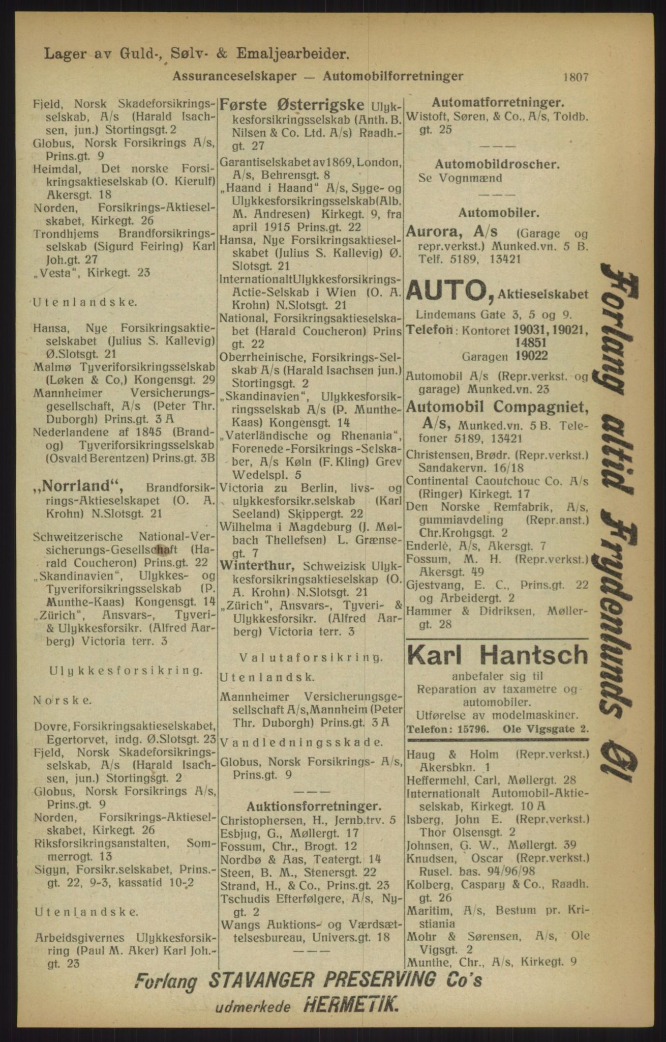 Kristiania/Oslo adressebok, PUBL/-, 1915, s. 1807