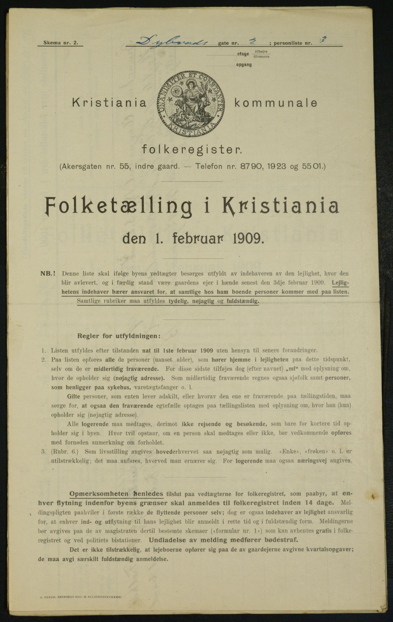 OBA, Kommunal folketelling 1.2.1909 for Kristiania kjøpstad, 1909, s. 15930