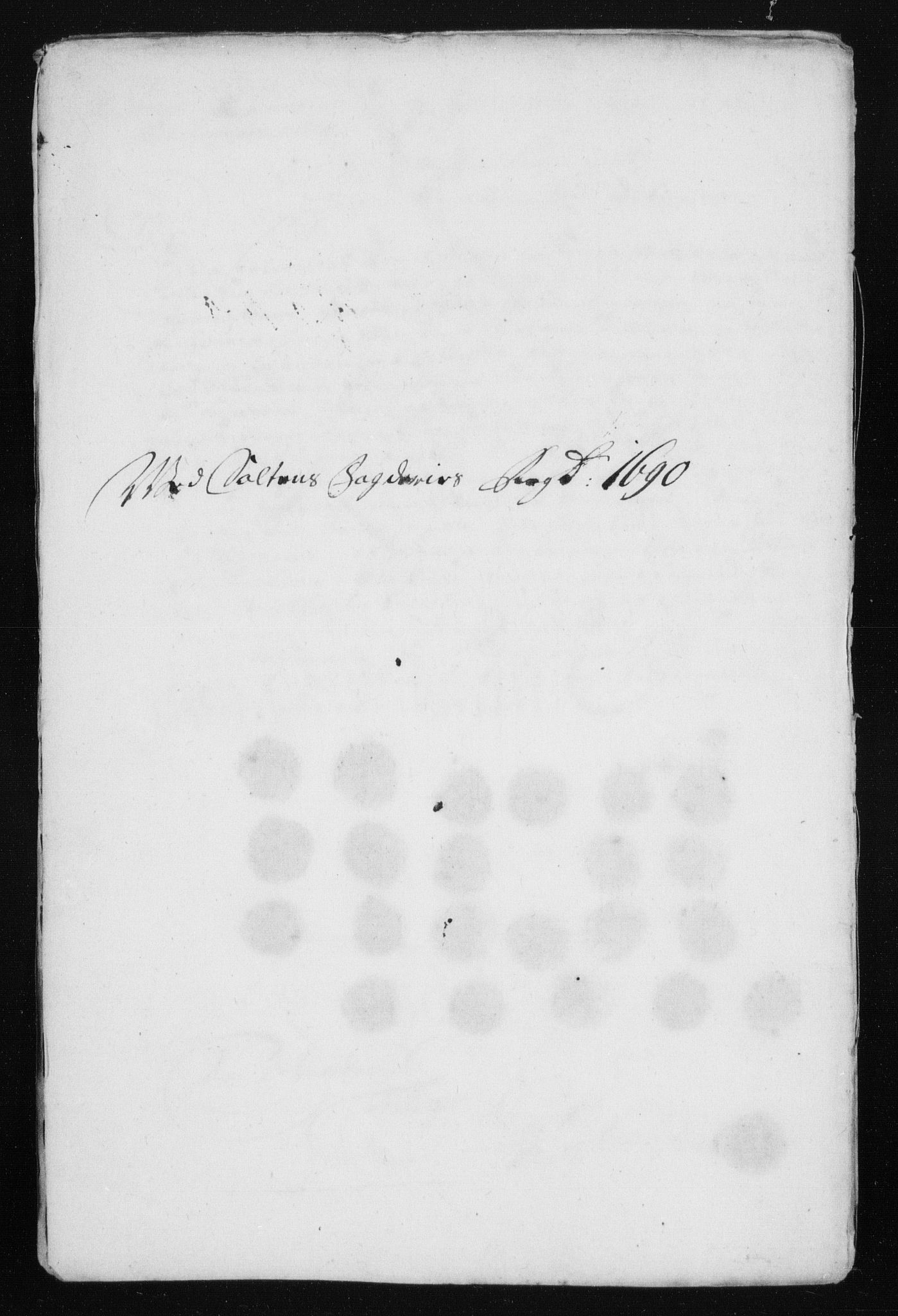 Rentekammeret inntil 1814, Reviderte regnskaper, Stiftamtstueregnskaper, Trondheim stiftamt og Nordland amt, AV/RA-EA-6044/R/Rh/L0015: Nordland amt, 1690