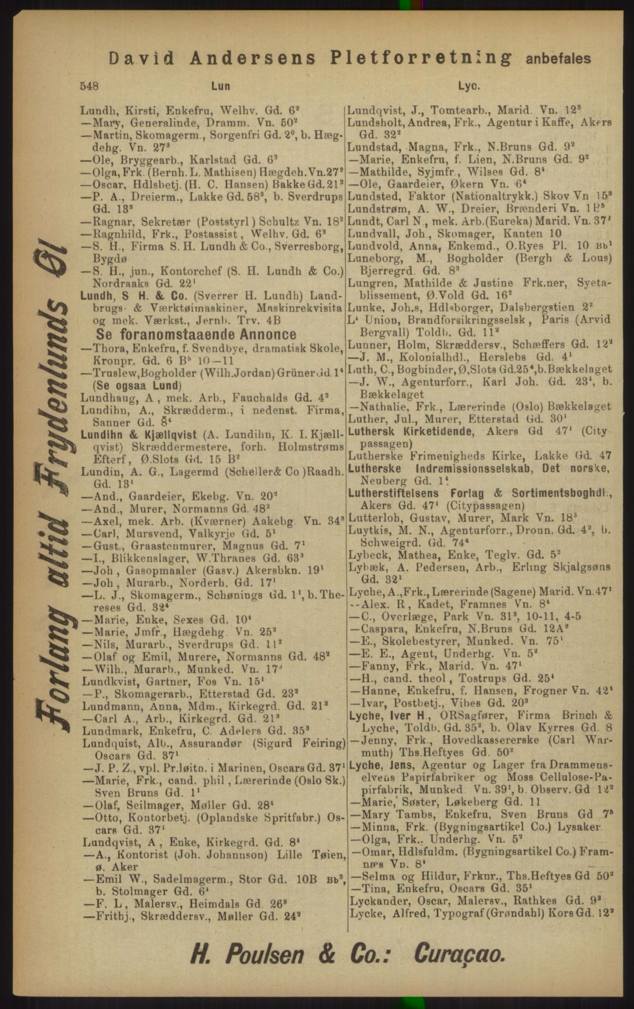 Kristiania/Oslo adressebok, PUBL/-, 1902, s. 548