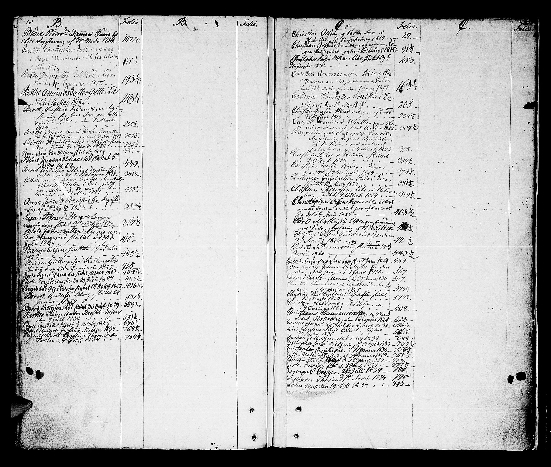 Lier, Røyken og Hurum sorenskriveri, SAKO/A-89/H/Hc/L0010a: Skifteprotokoll, 1813-1835, s. 851b-852a